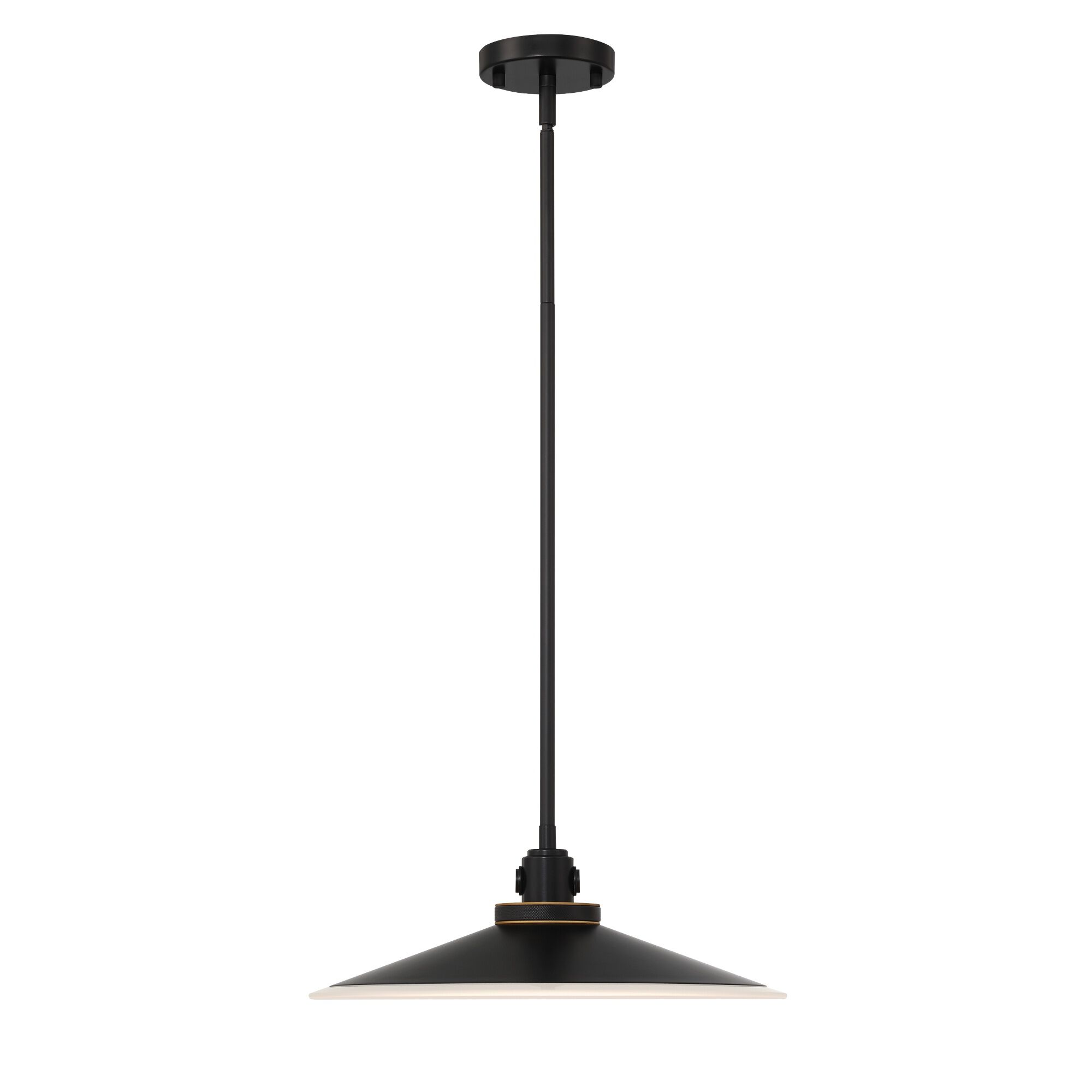 Shown in Gold and Black finish and Frosted  glass