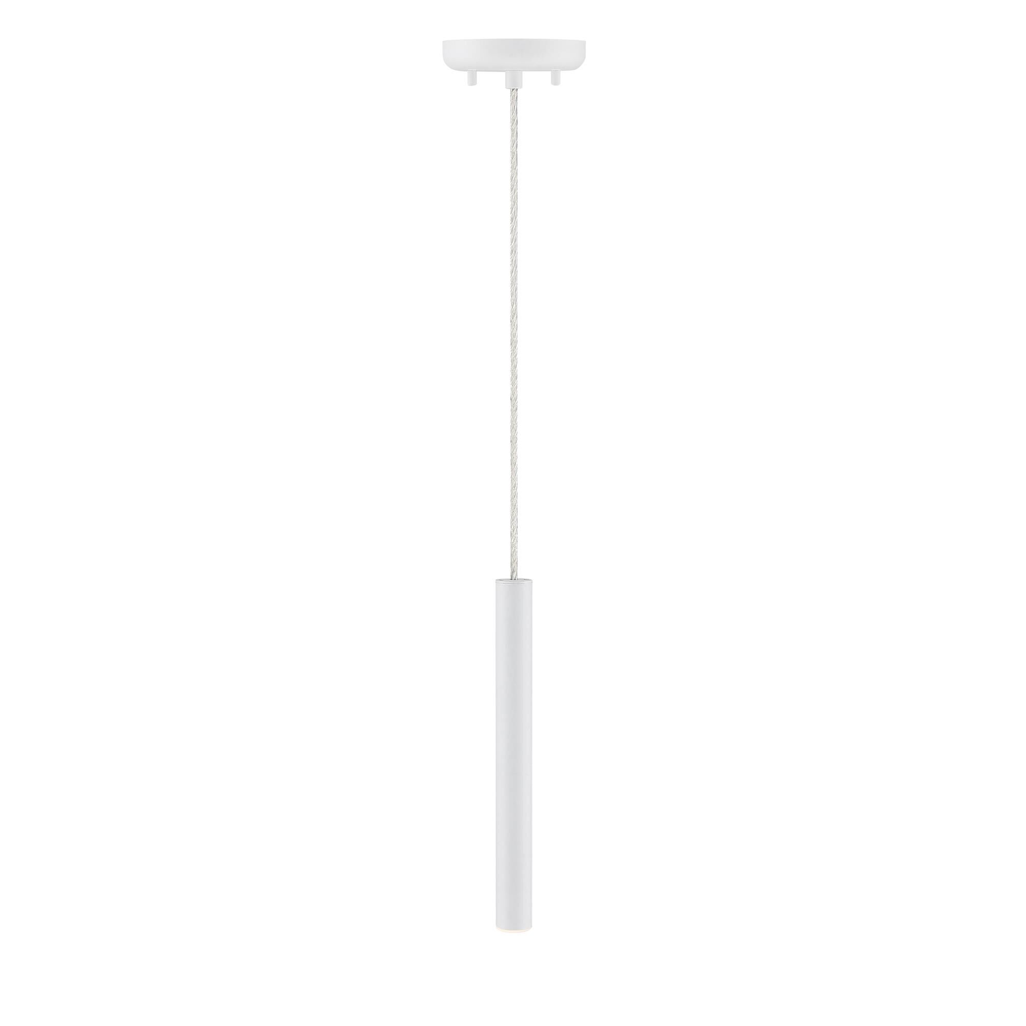 Shown in Matte White finish and Steel glass and Steel shade