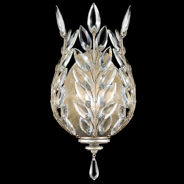 Crystal Laurel 8 Inch Wall Sconce by Fine Art Handcrafted Lighting