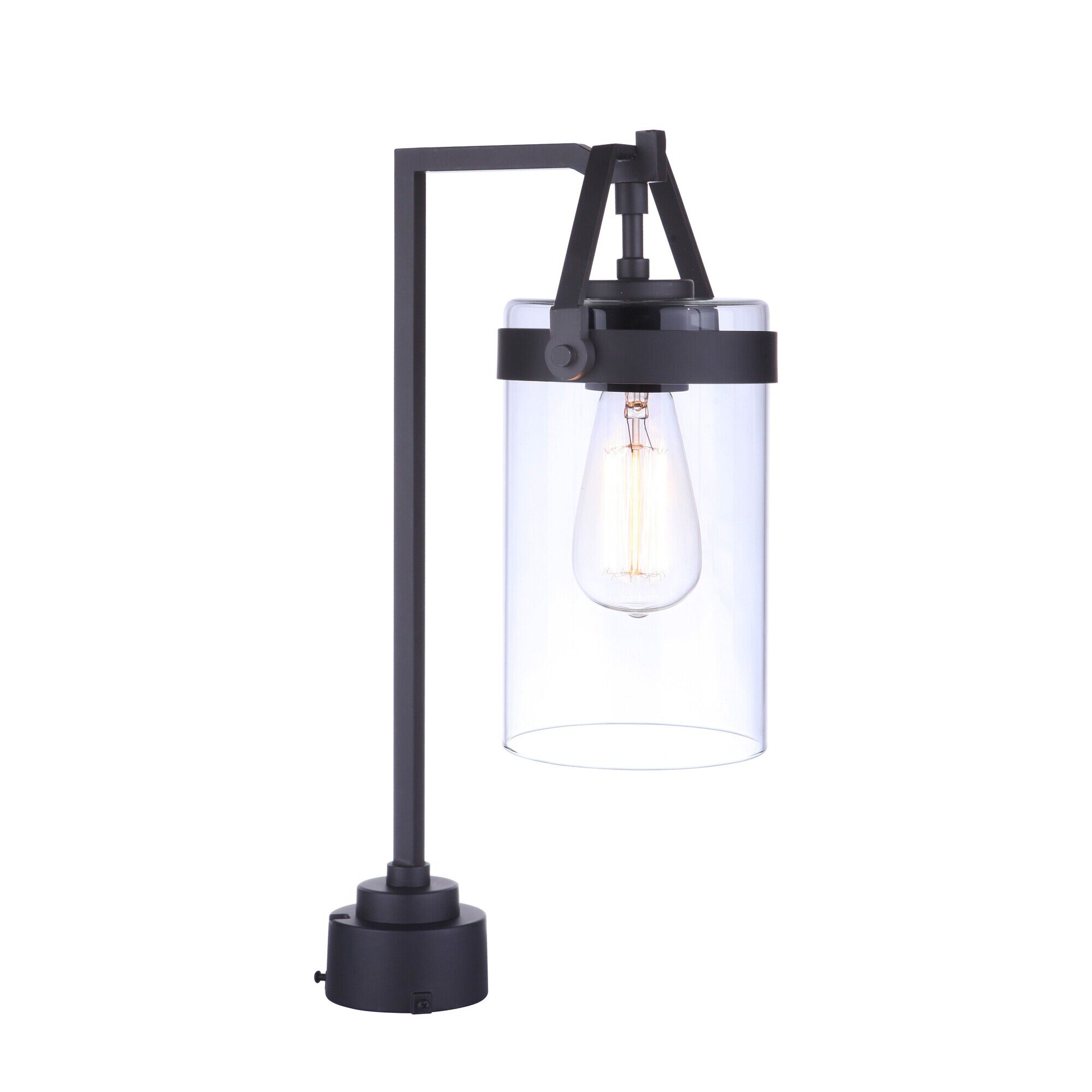 Shown in Midnight finish and Clear glass