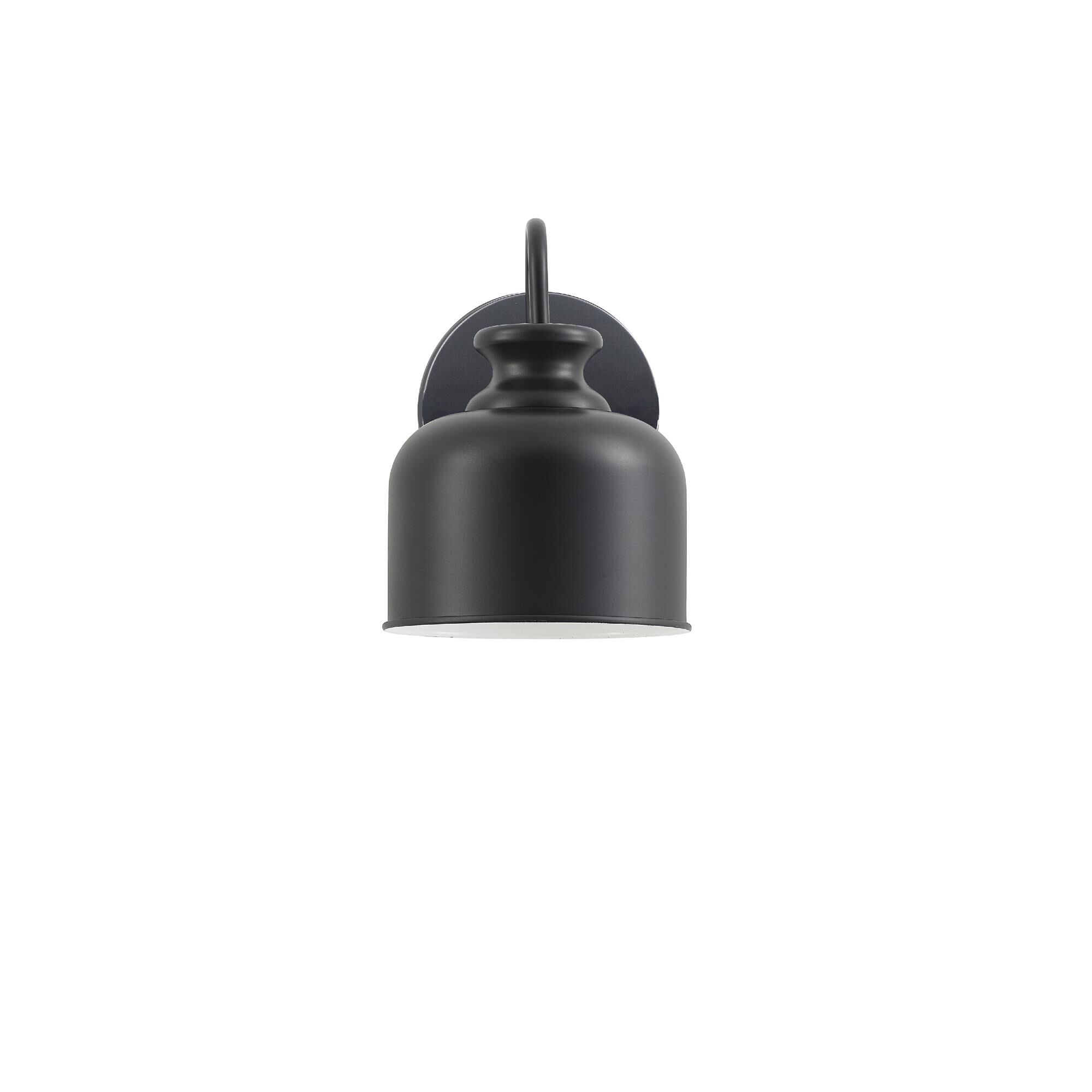 Shown in Matte Black finish and Matte Black shade