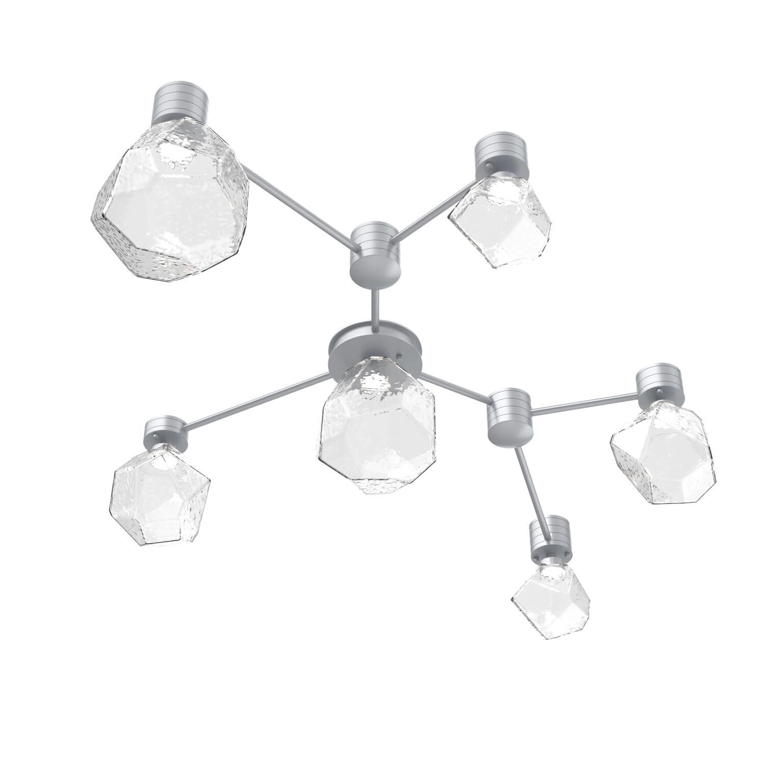 Shown in Classic Silver finish and Clear glass