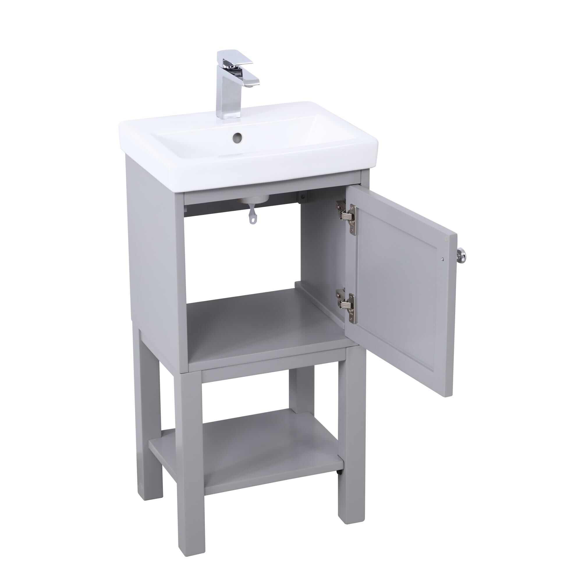 Shown in Grey finish