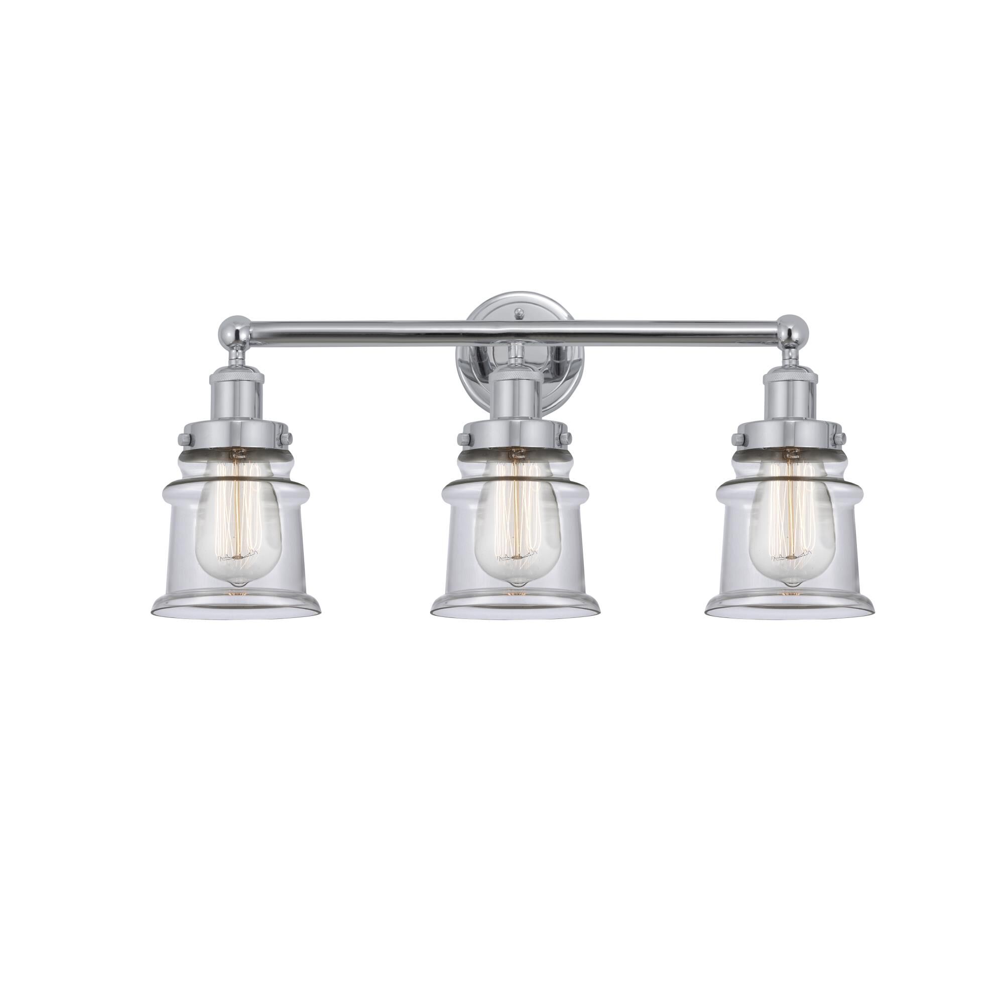 Shown in Polished Chrome, Clear finish and Clear glass and Clear Glass shade