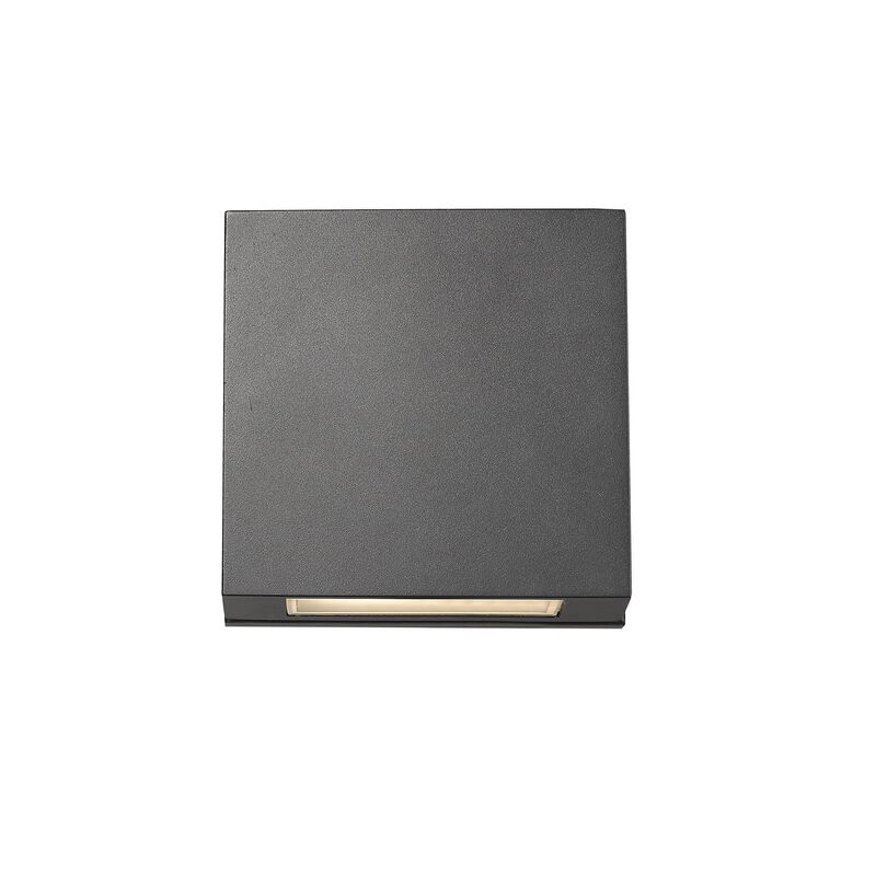 Quadrate 9 Inch Tall 2 Light LED Outdoor Wall Light by Z-Lite