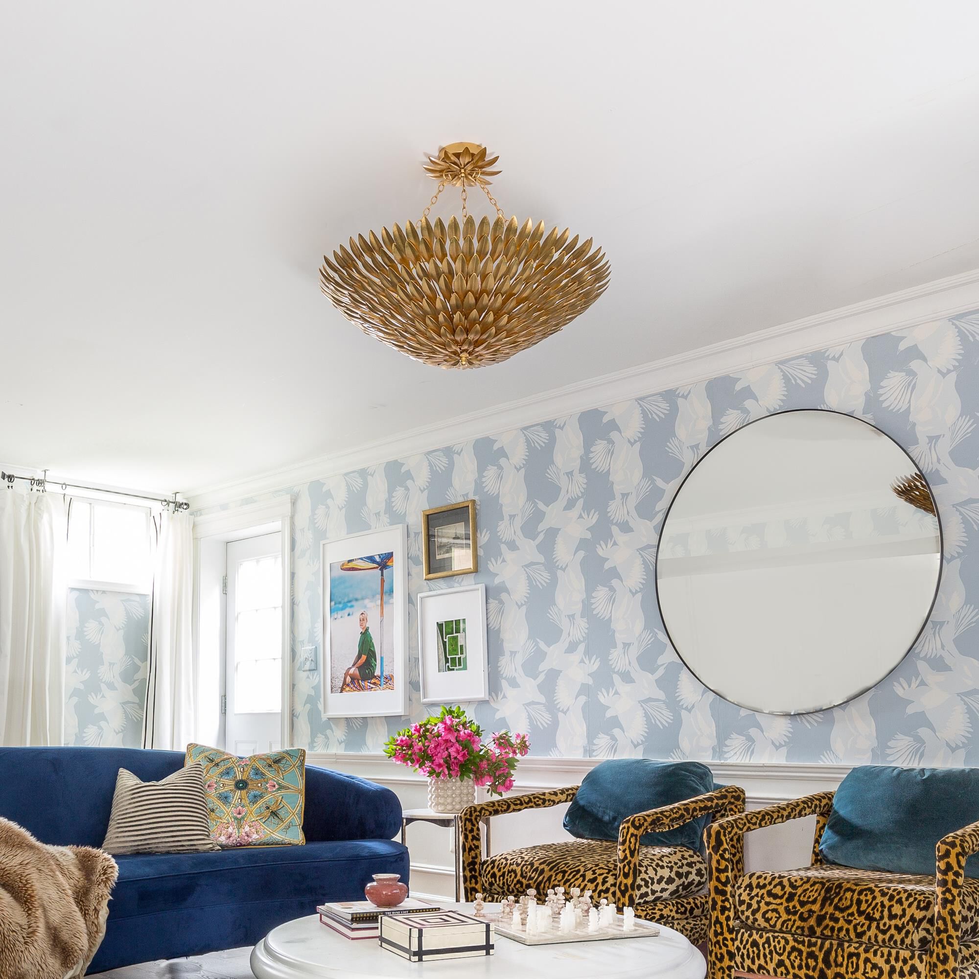 Broche 30 Inch 8 Light Chandelier by Crystorama