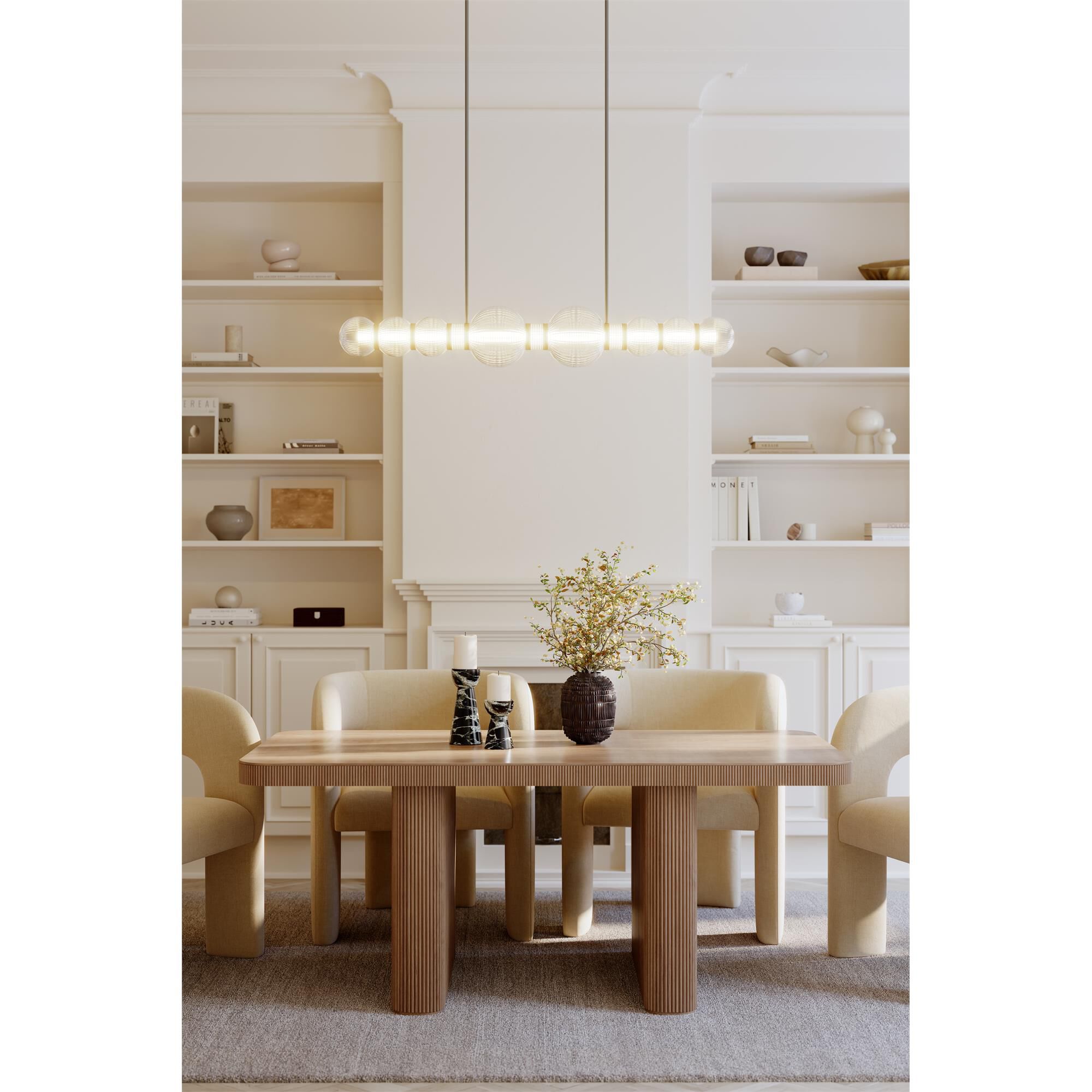 Shown in Legacy Brass finish and Clear Ribbed glass