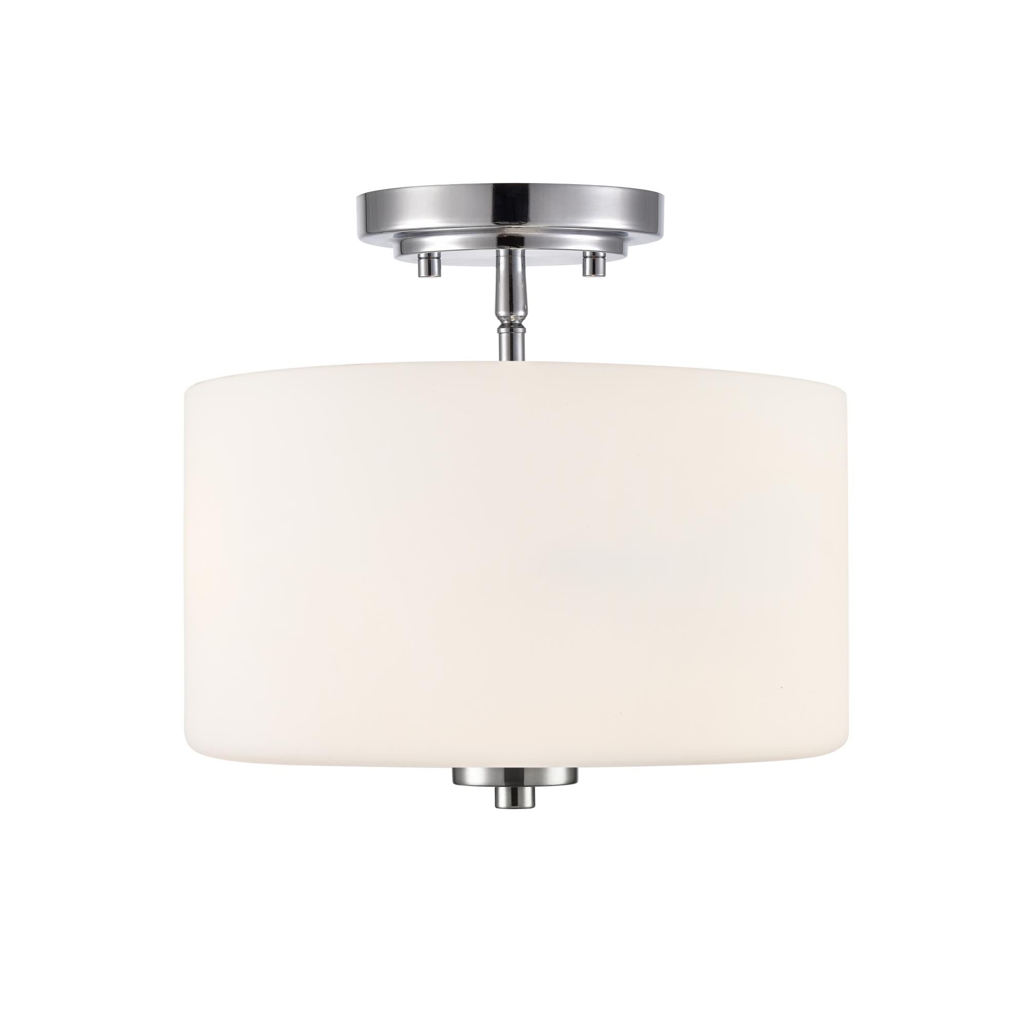 Shown in Chrome finish and Etched Opal glass