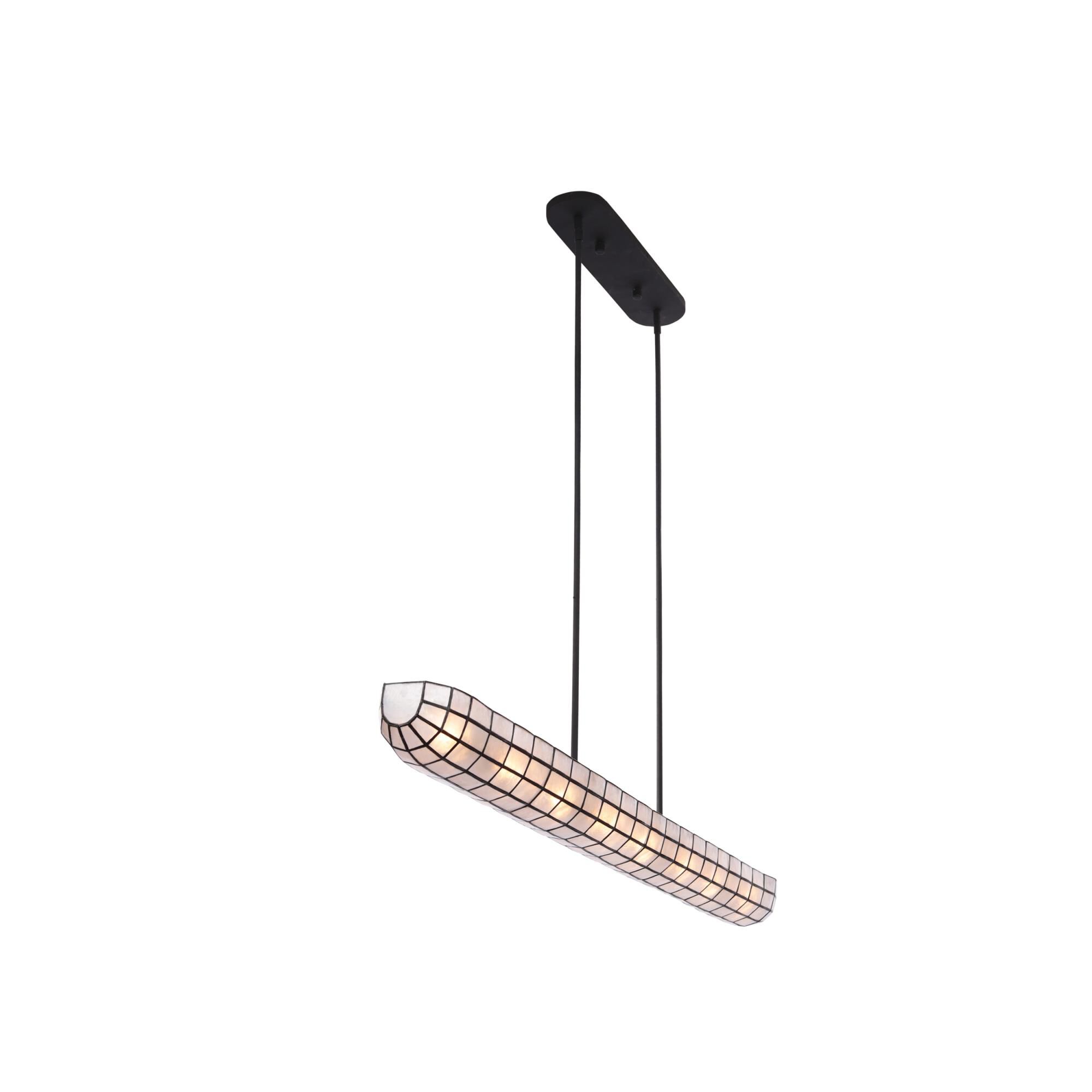 Sanibel 57 Inch 8 Light Linear Suspension Light by Kalco Lighting
