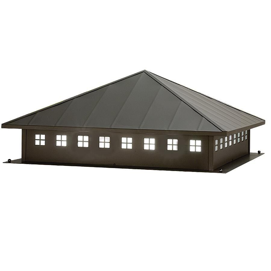 Lincoln 16 Inch Tall 4 Light LED Outdoor Pier Lamp by Meyda Lighting