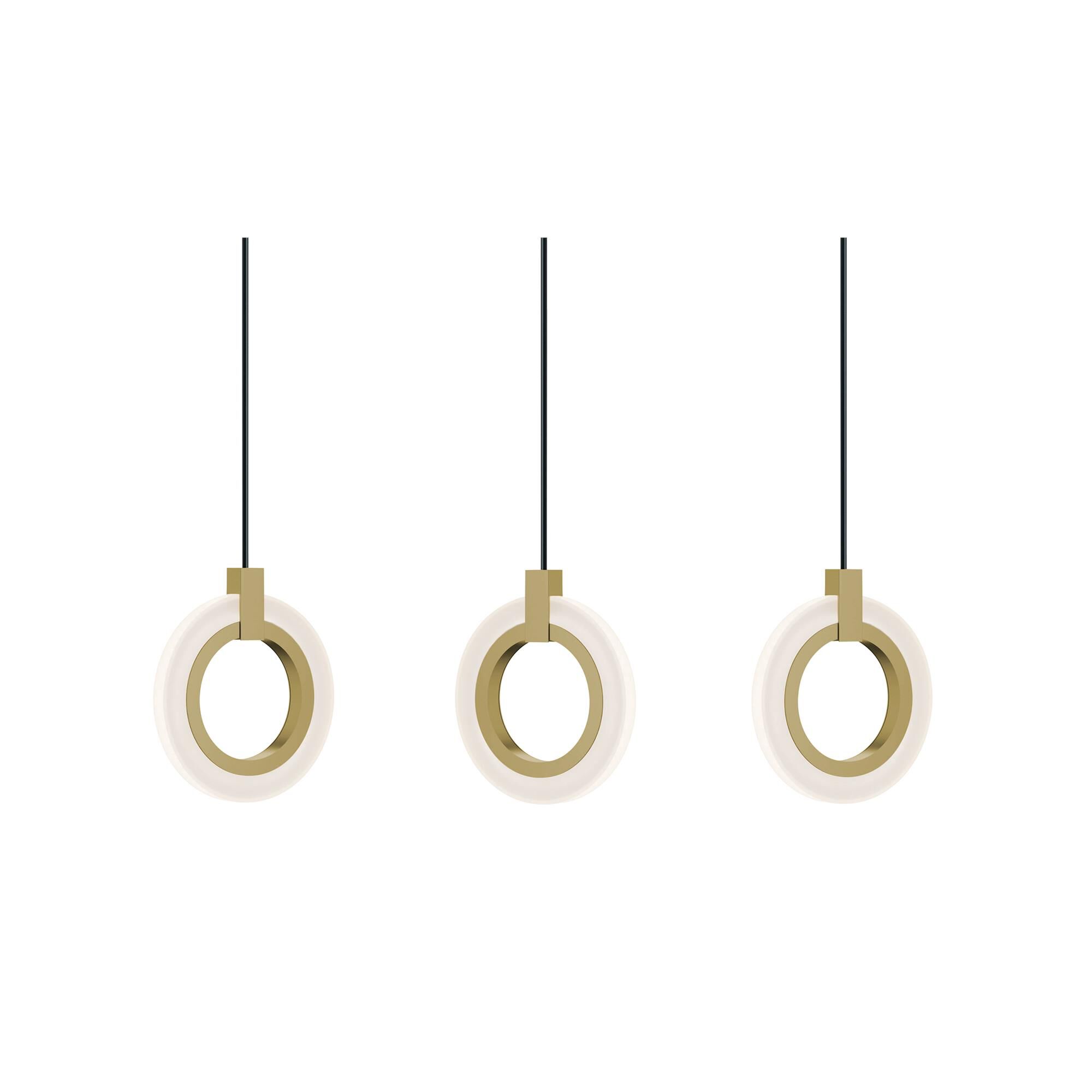 Shown in Light Antique Brass finish and Frosted glass