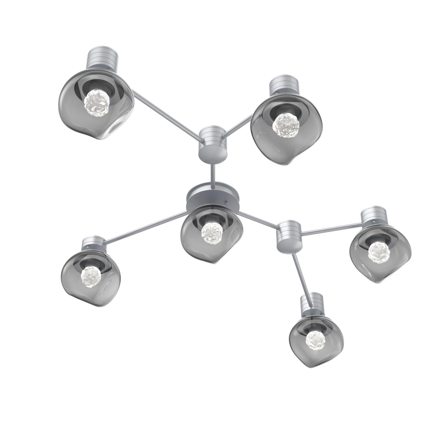 Levi Wilson Luna 37 Inch Semi Flush Mount by Hammerton Studio