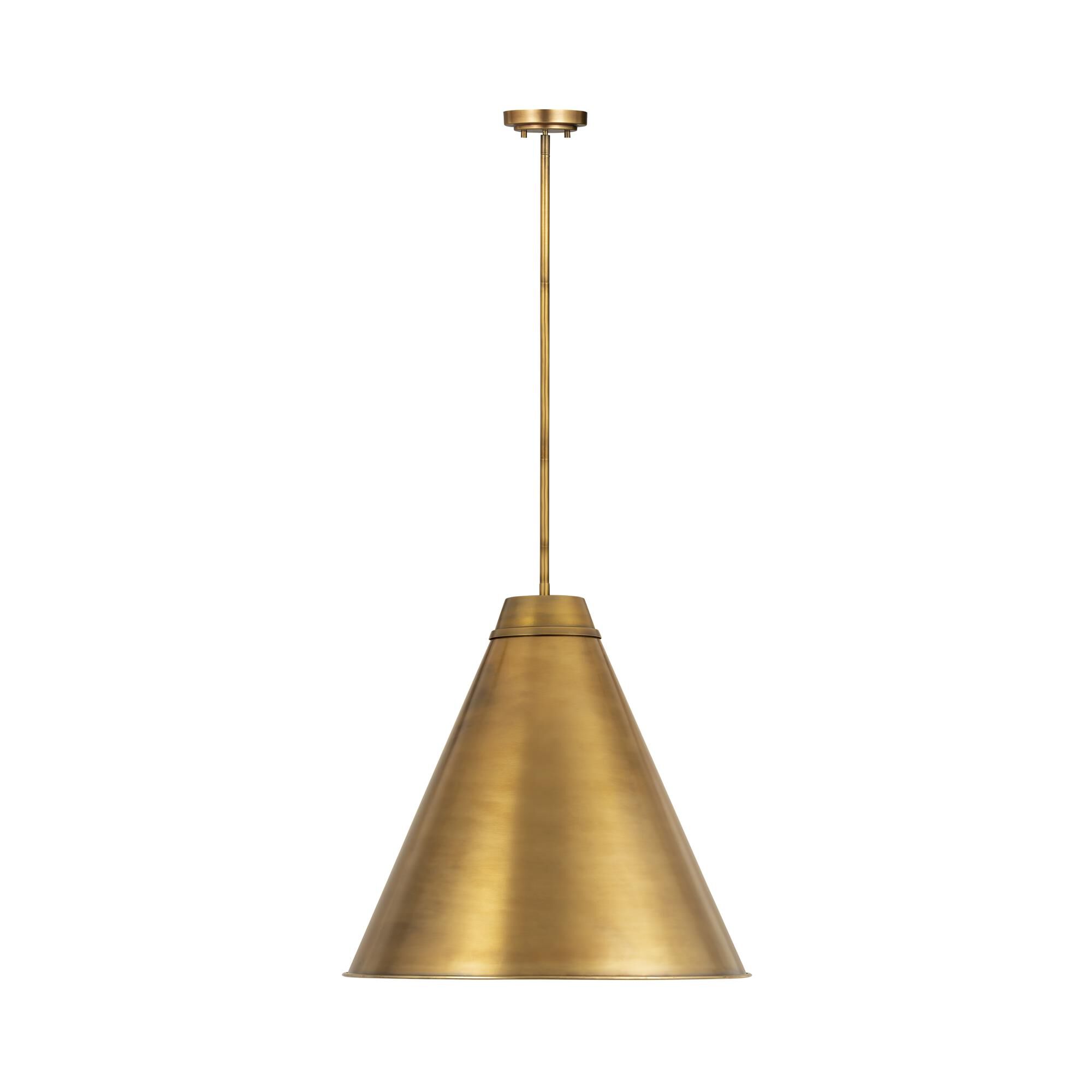 Shown in Rubbed Brass finish and Iron glass and Iron shade