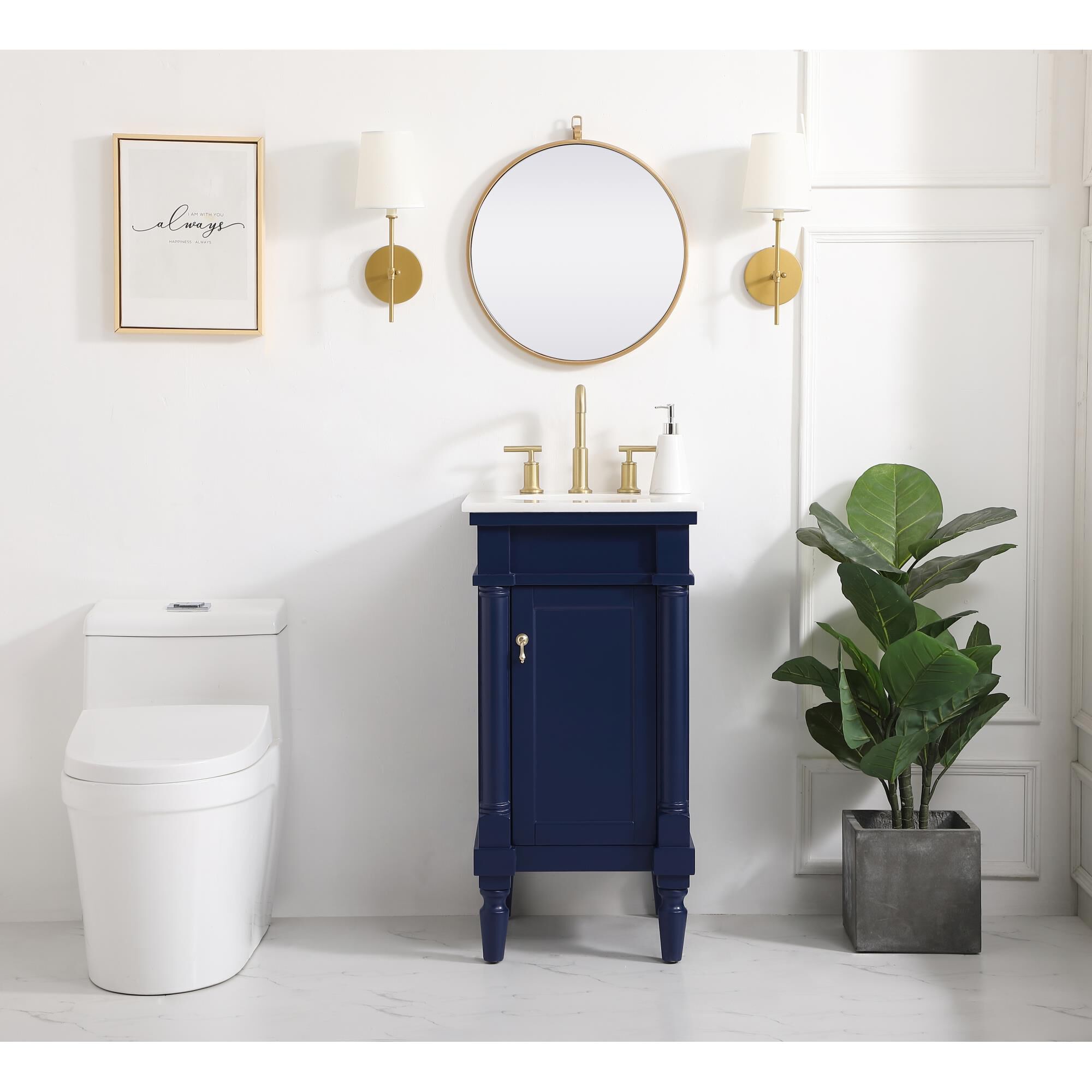 Shown in Blue finish