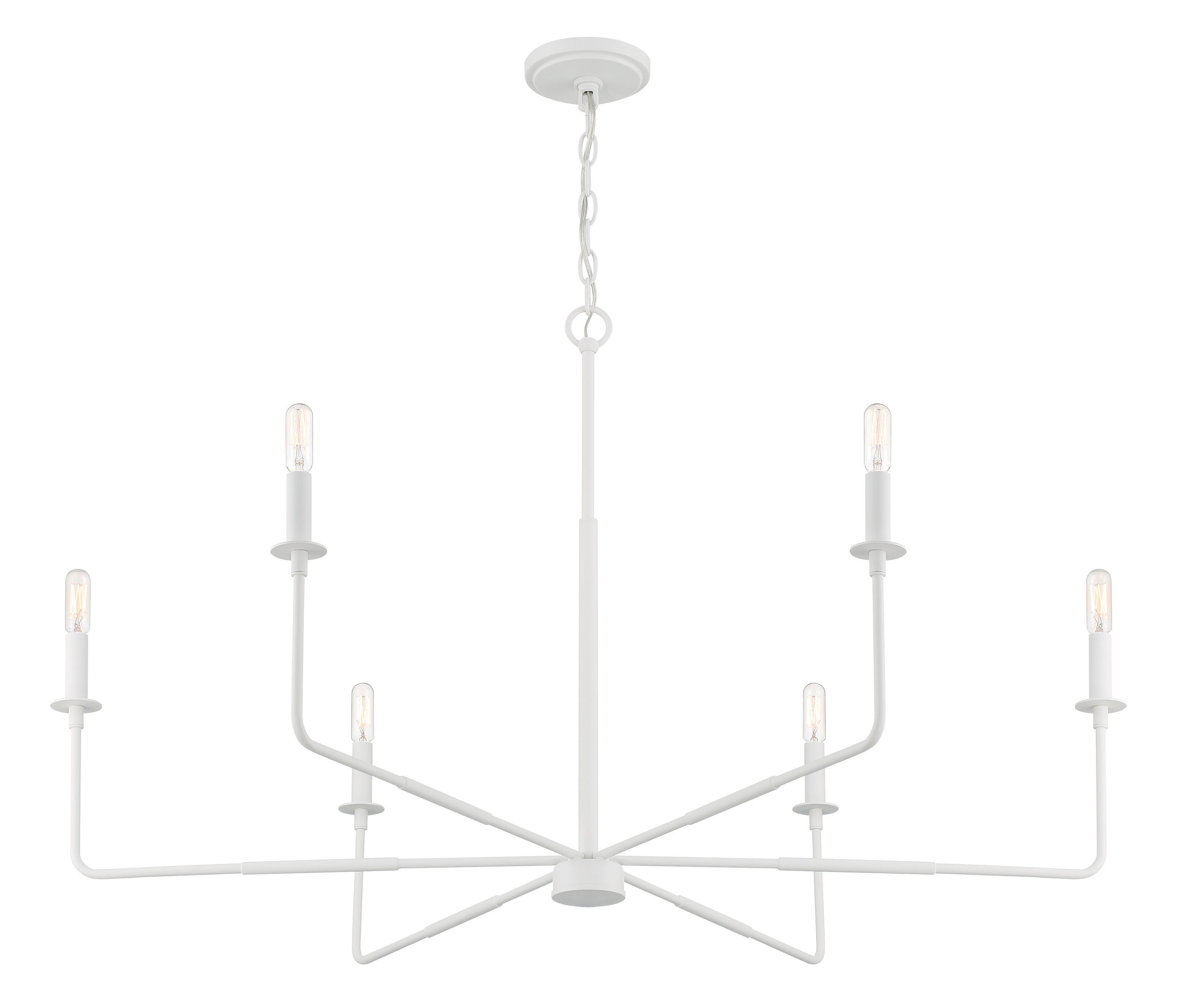 Salerno 42 Inch 6 Light Chandelier by Savoy House