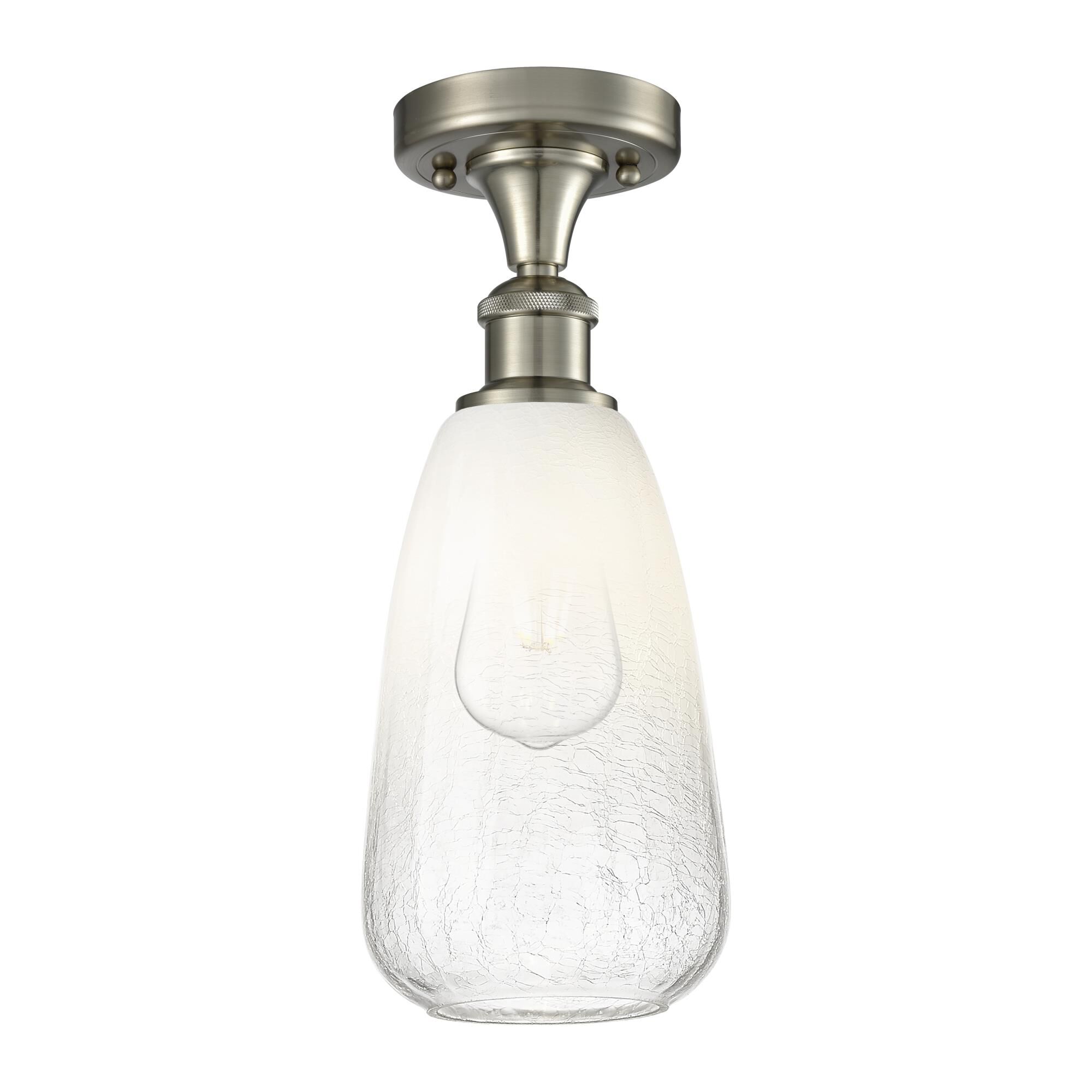 Shown in Brushed Satin Nickel finish and Opal glass