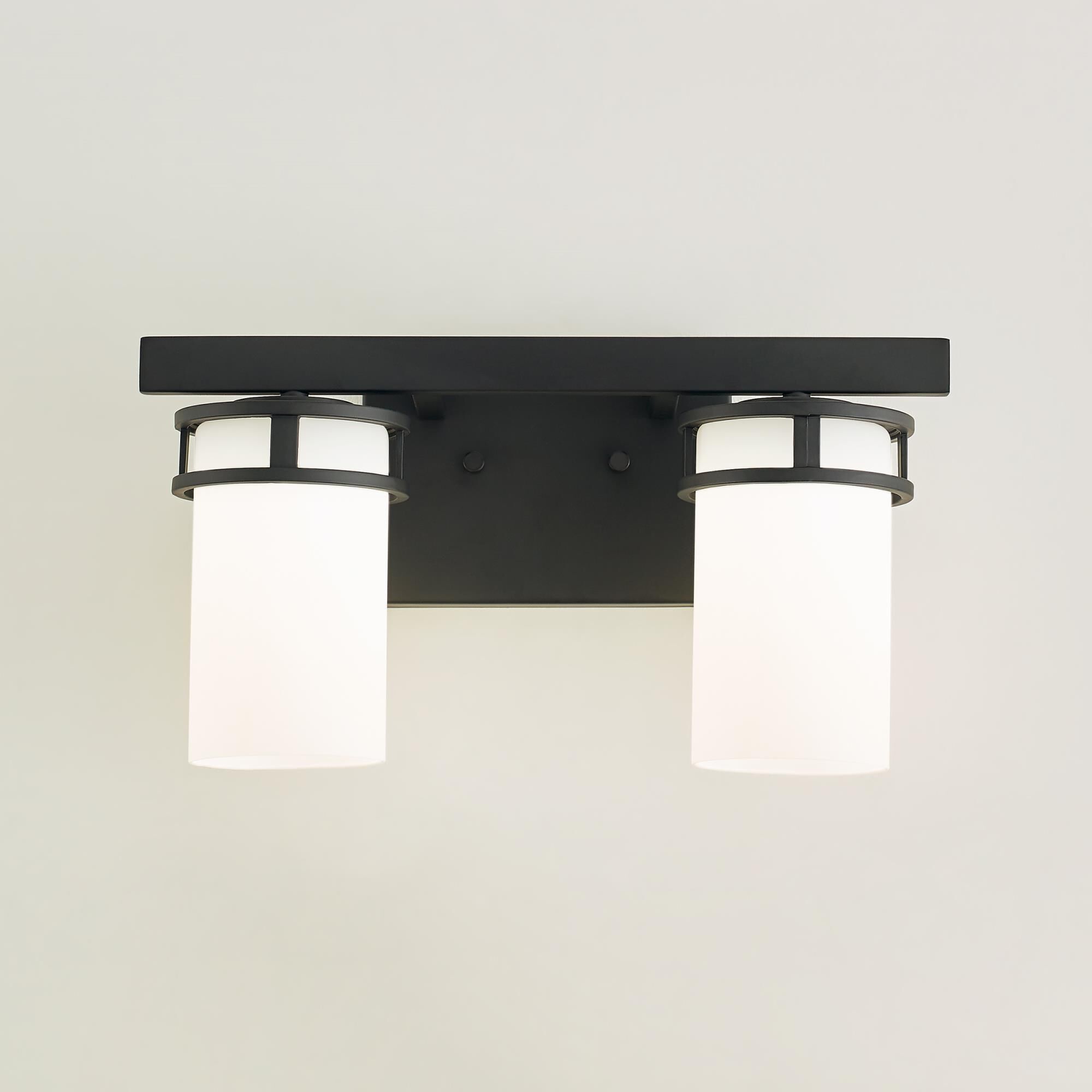 Shown in Midnight Black finish and Etched / White Inside glass