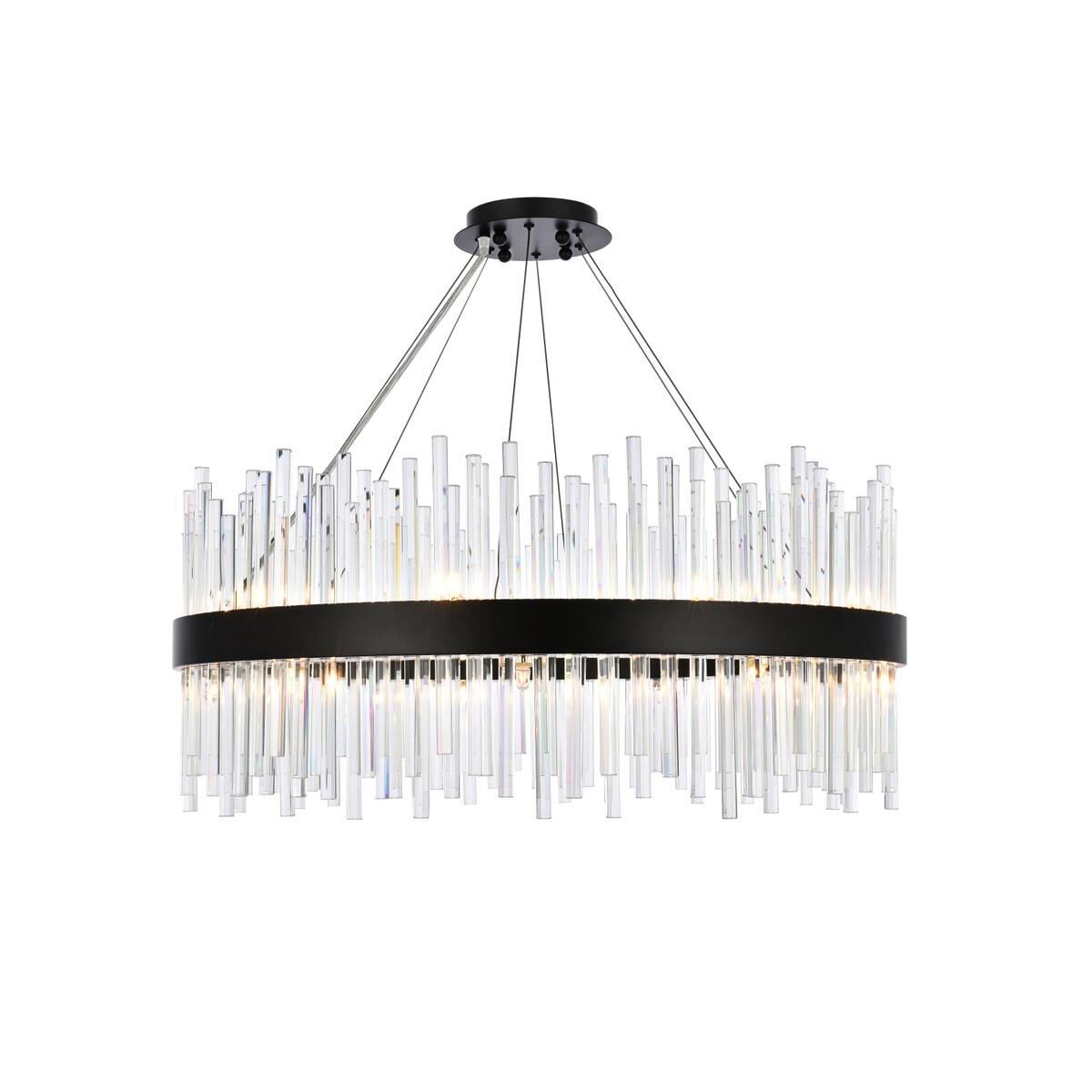 Dallas 32 Inch Large Pendant by Elegant Lighting