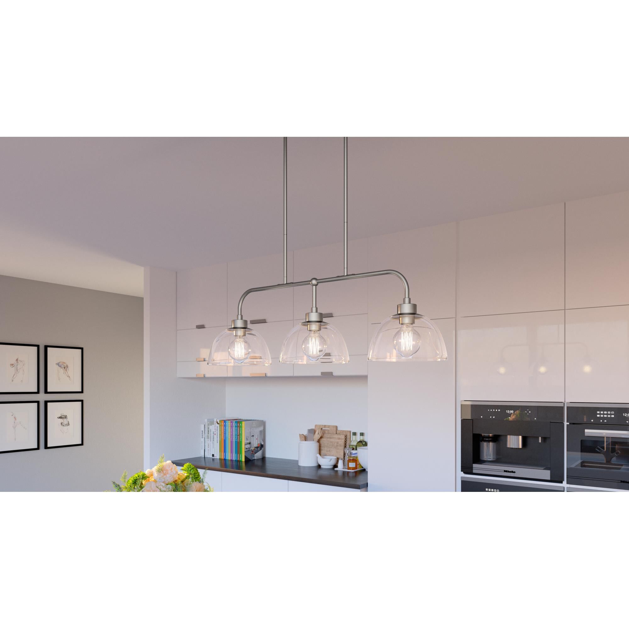 Halsey 36 Inch 3 Light Linear Suspension Light by Quoizel