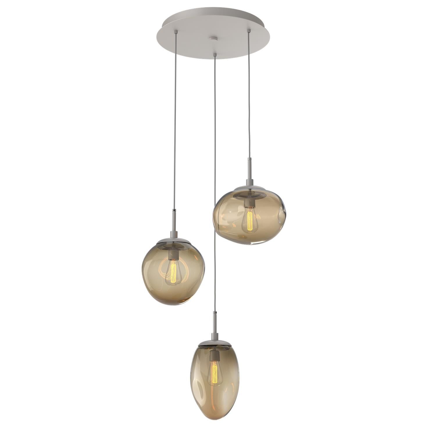 Shown in Metallic Beige Silver finish and Blown Bronze glass