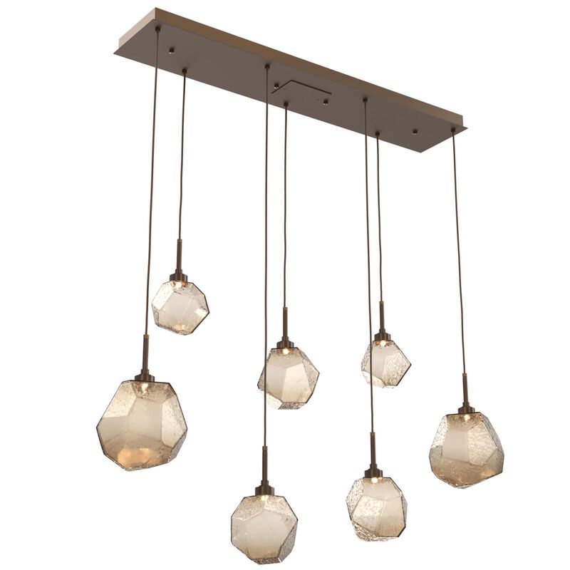 Gem 46 Inch 7 Light LED Linear Suspension Light by Hammerton Studio