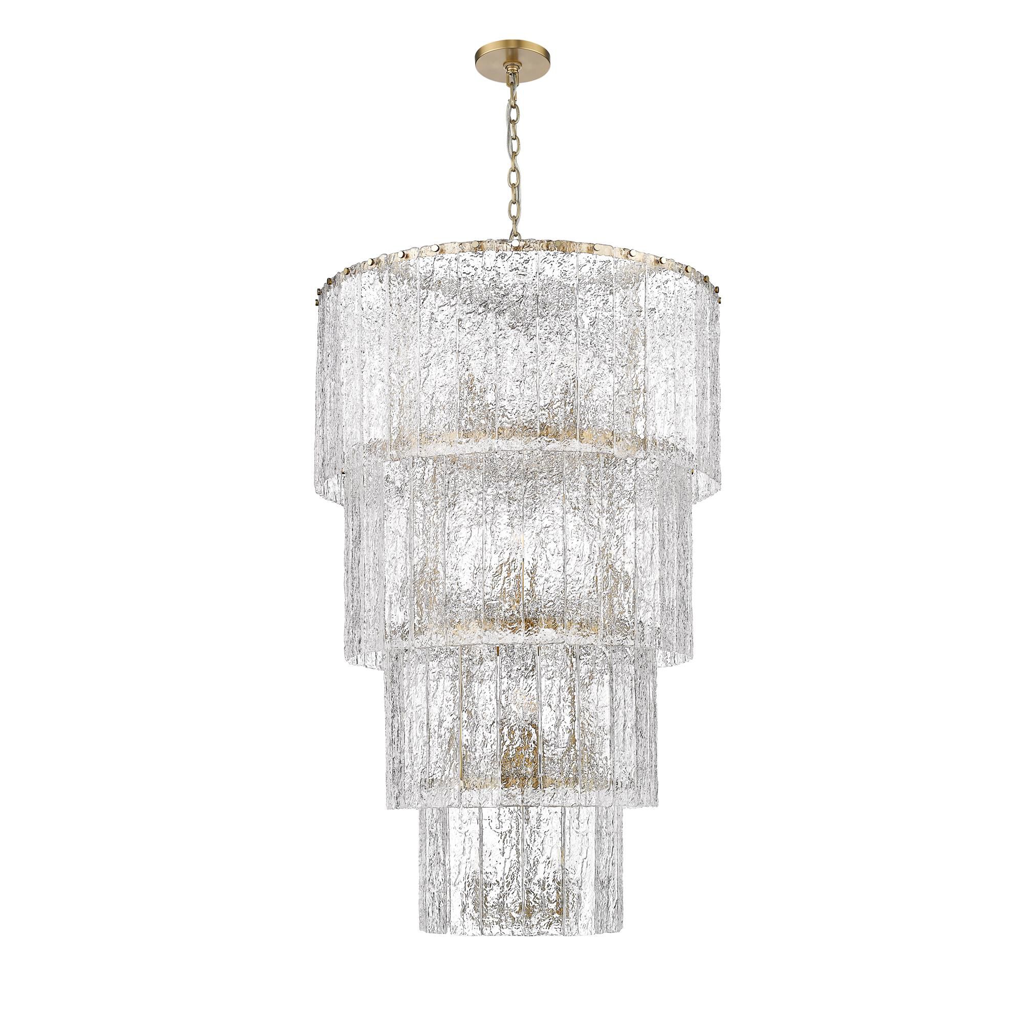Shown in Modern Gold finish and Clear glass