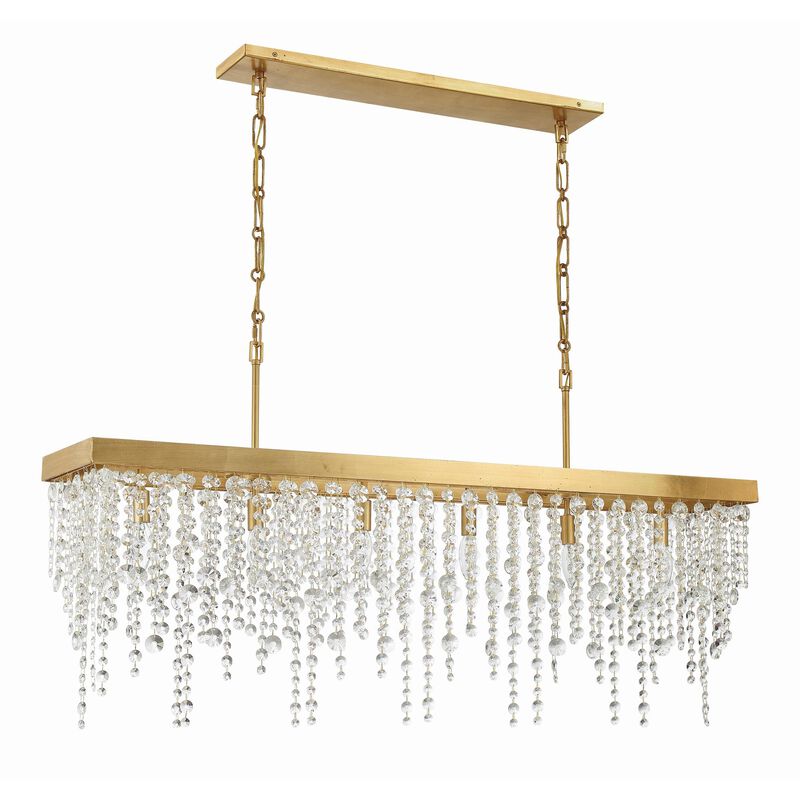 Winham Medium Linear Chandelier by Crystorama