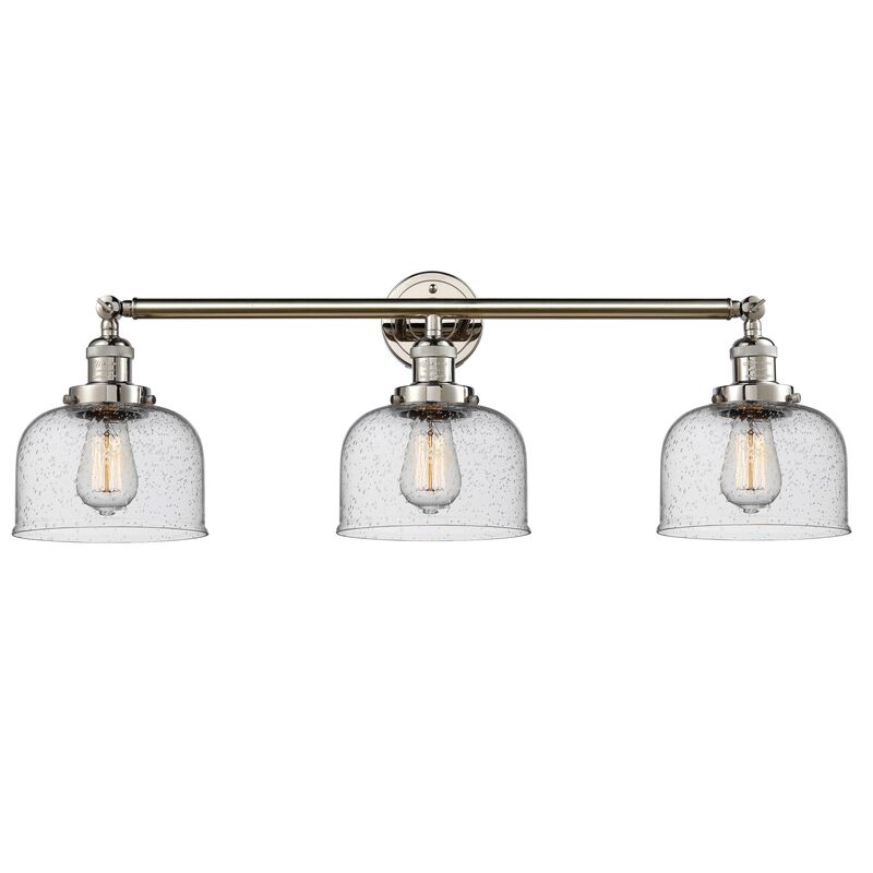 Bruno Marashlian Large Bell 32 Inch 3 Light Bath Vanity Light by Innovations Lighting