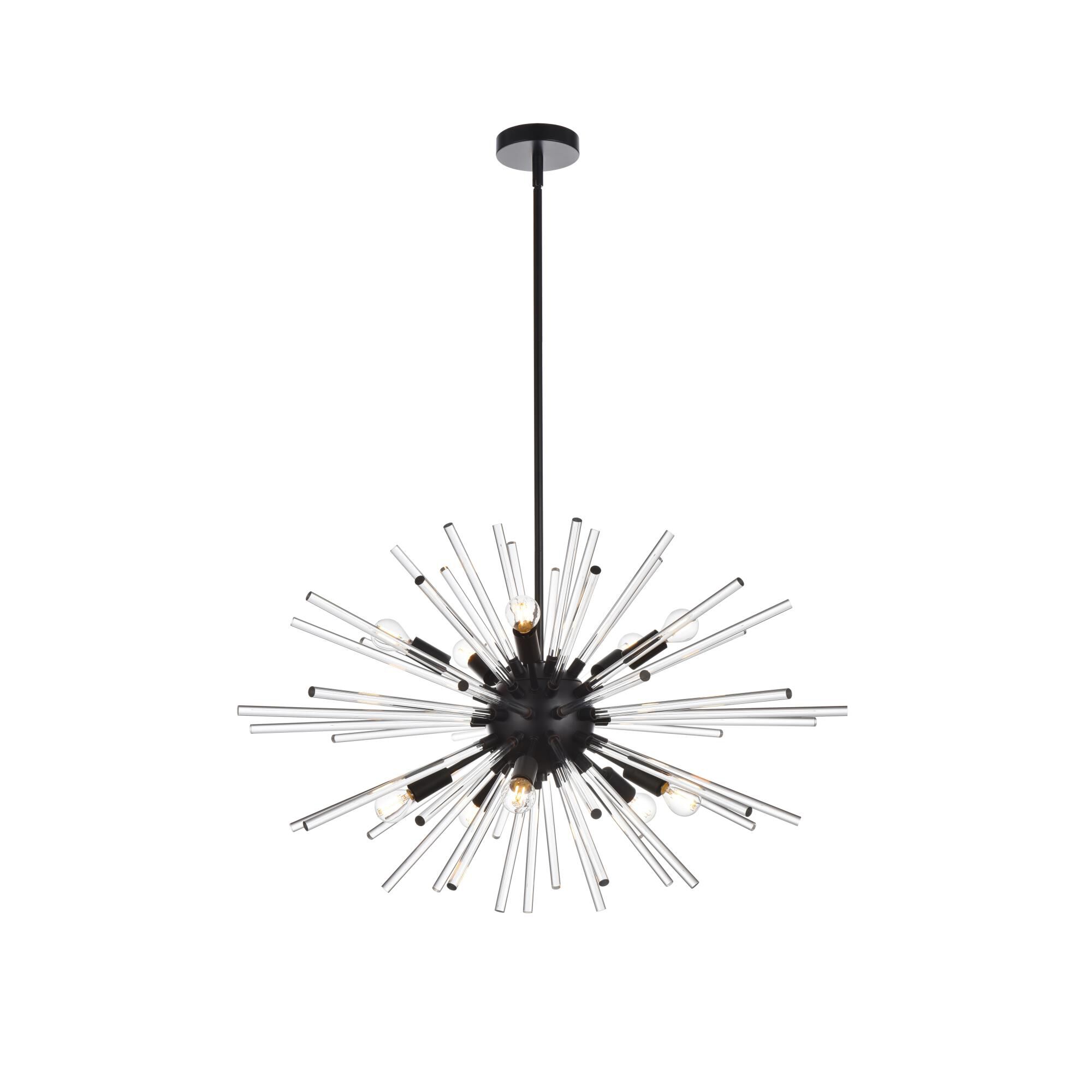 Sienna 32 Inch 10 Light Chandelier by Elegant Lighting