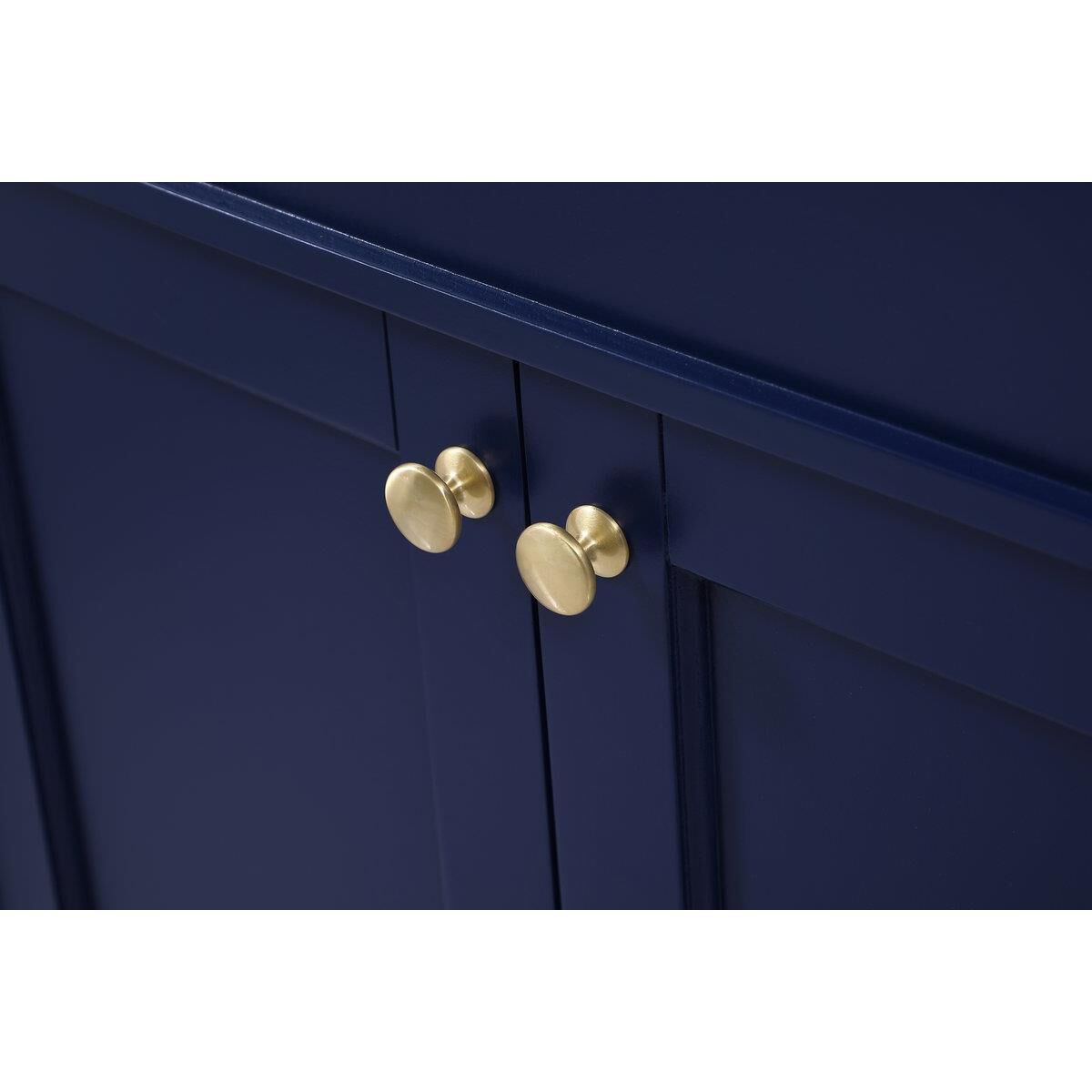Shown in Blue finish and No Backsplash accent