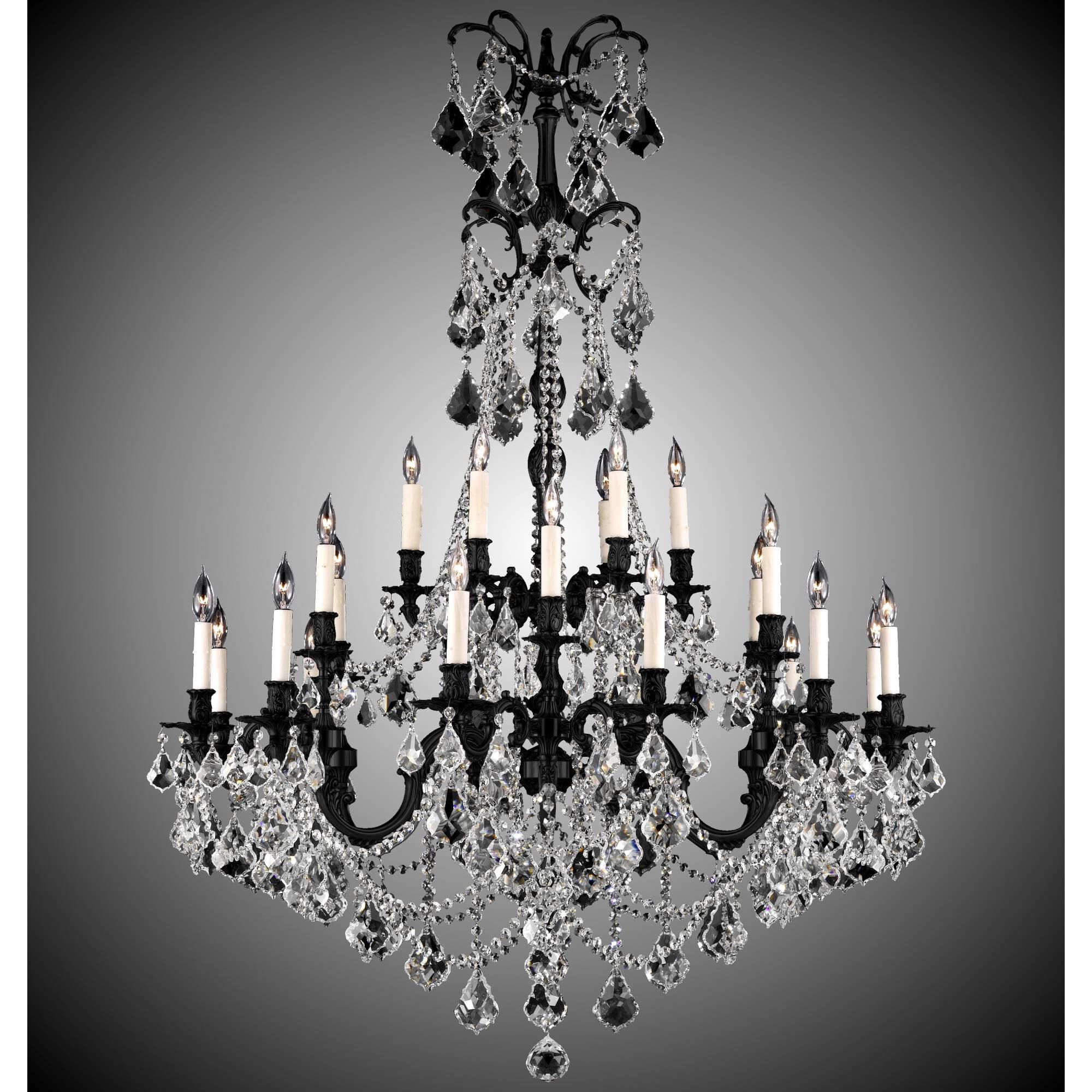 Sterling 32 Light Mini Chandelier by American Brass and Crystal