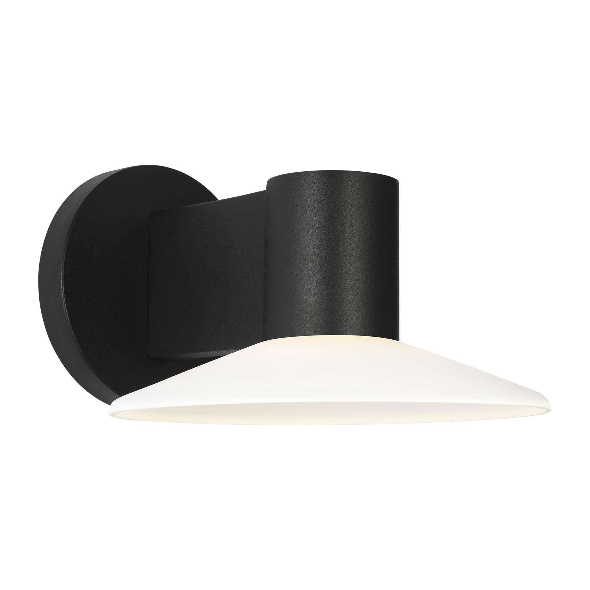 Shown in Textured Black finish and White Opal Etched glass