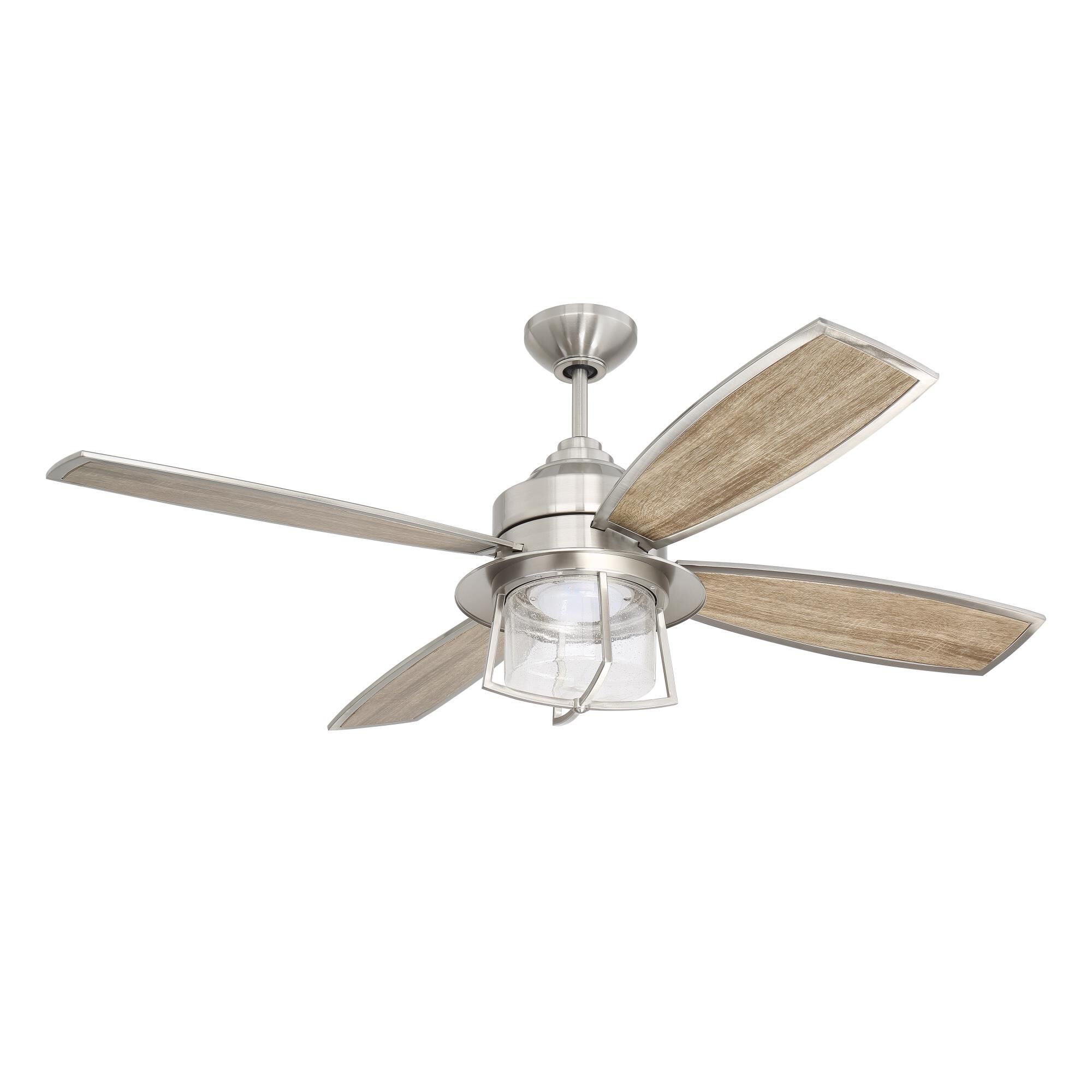 Waterfront Outdoor Rated 52 Inch Ceiling Fan with Light Kit by Craftmade