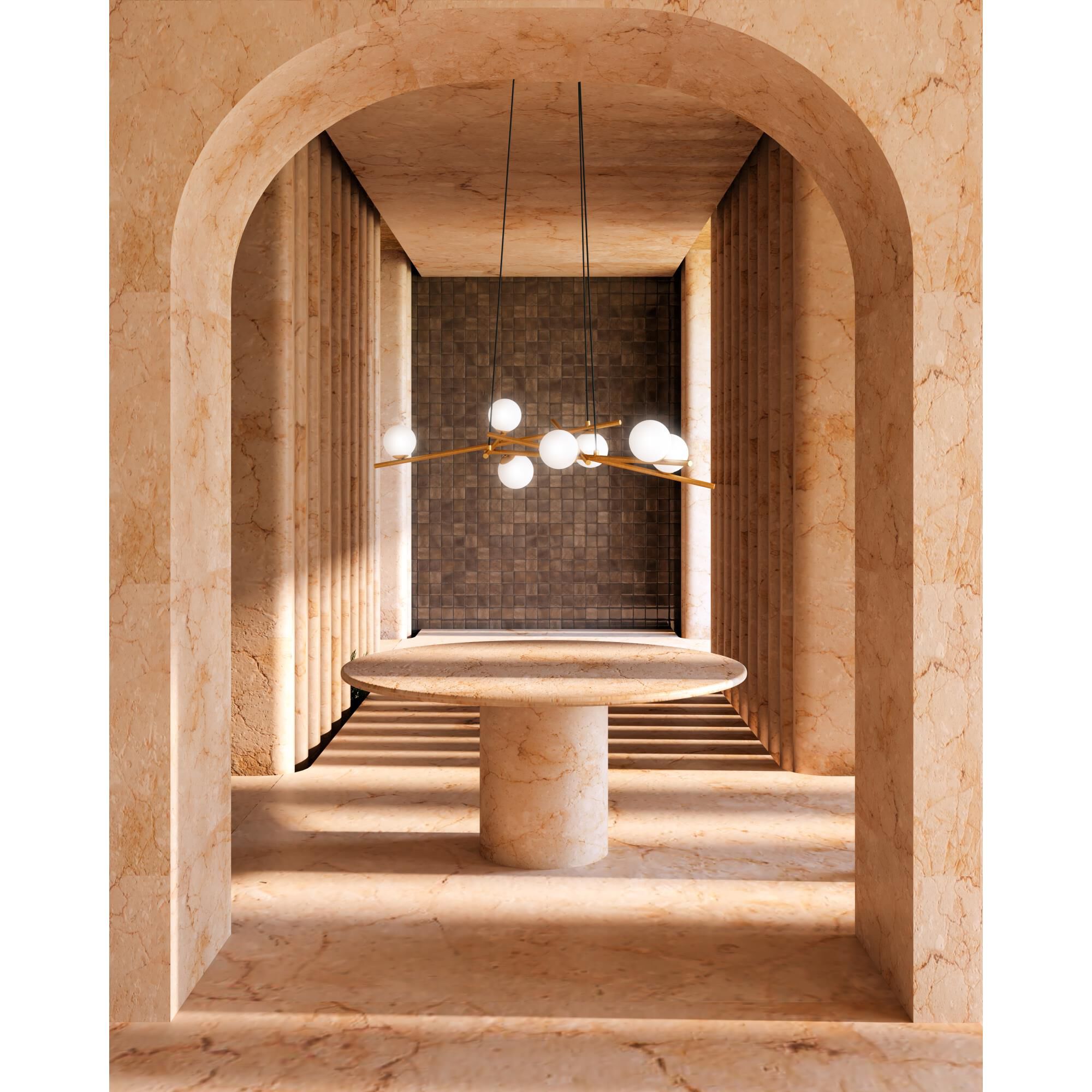 Amara 54 Inch 7 Light Chandelier by Kuzco Lighting