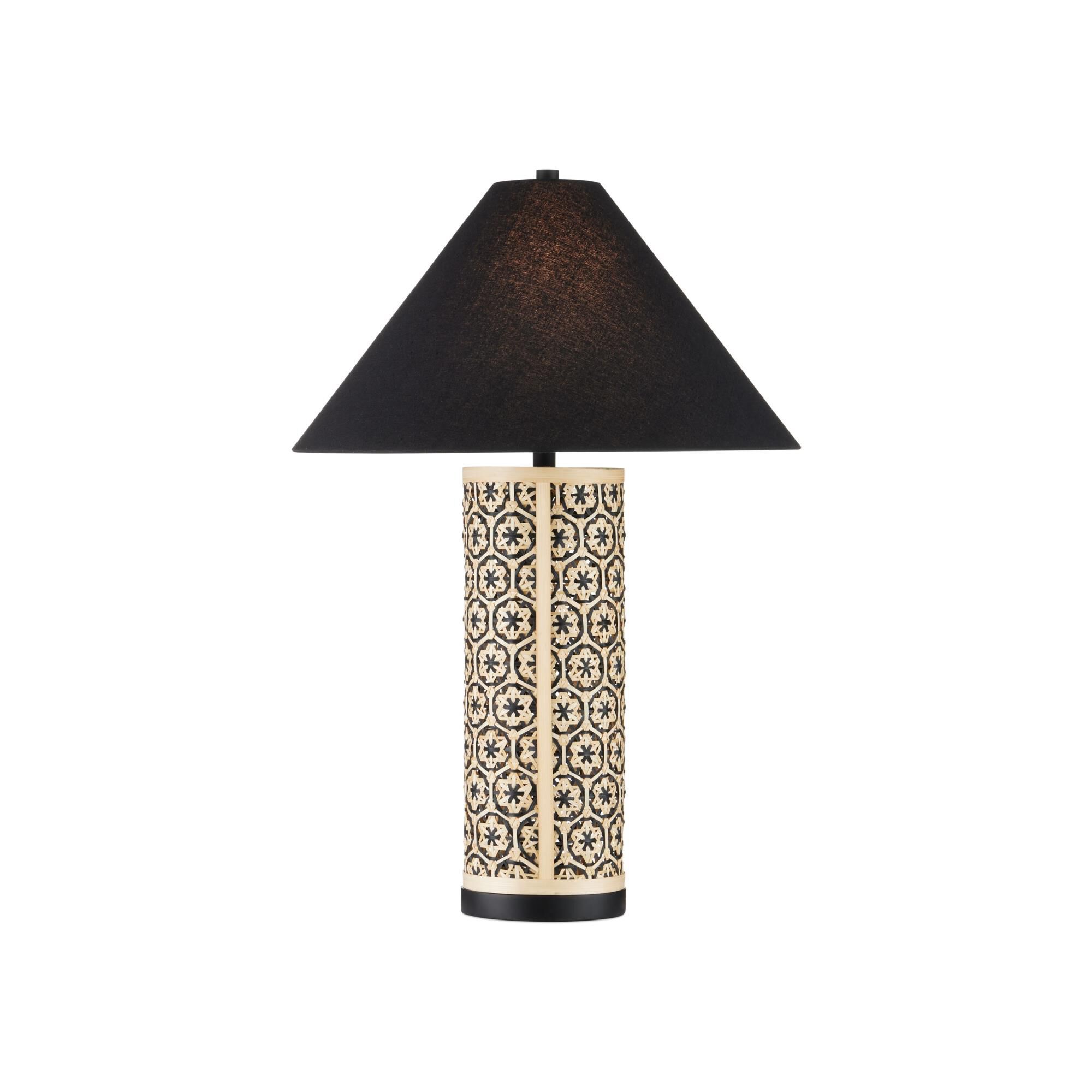 Shown in Natural and Black finish and Black Polyester shade