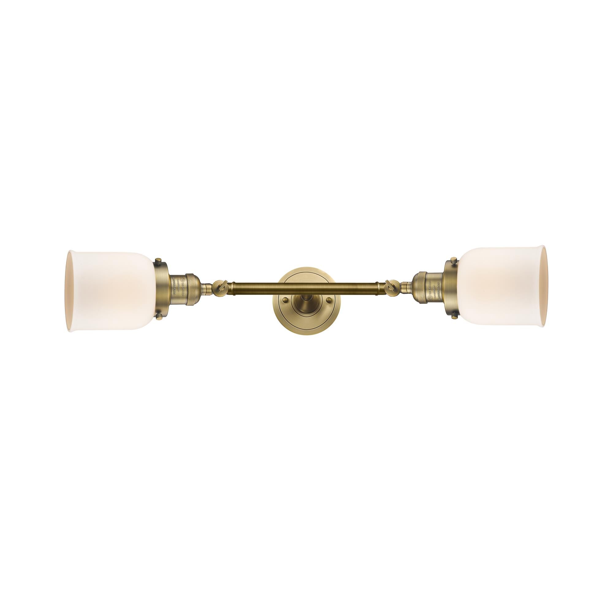 Bruno Marashlian Small Bell 16 Inch 2 Light Bath Vanity Light by Innovations Lighting