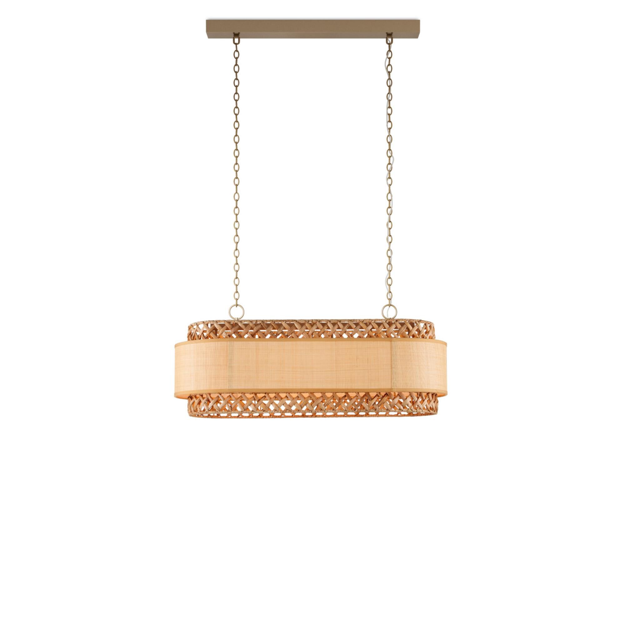 Isola 42 Inch 6 Light Linear Suspension Light,
