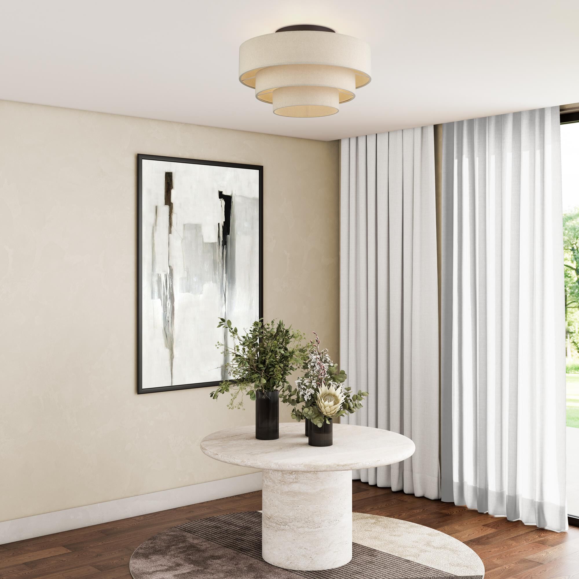 Bellingham 21 Inch Semi Flush Mount by Livex Lighting