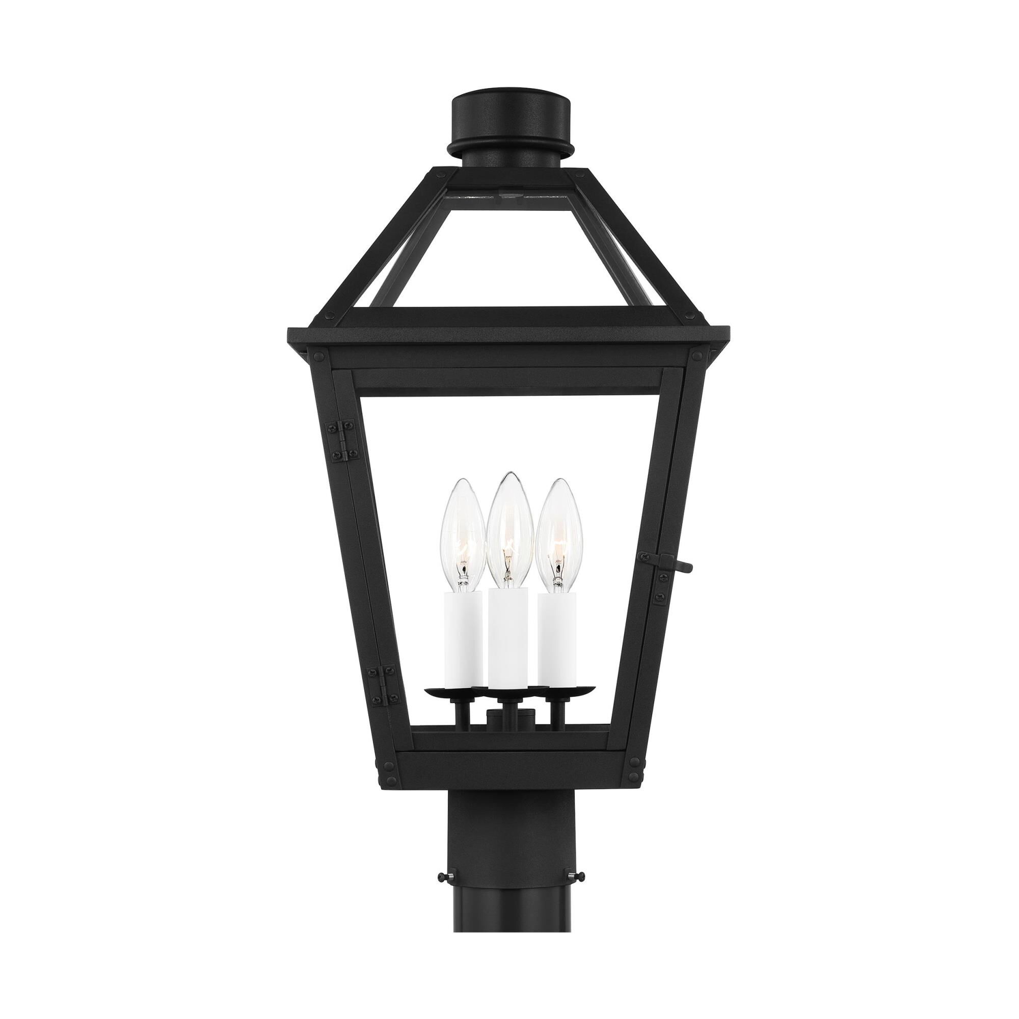 Shown in Textured Black finish and Clear glass