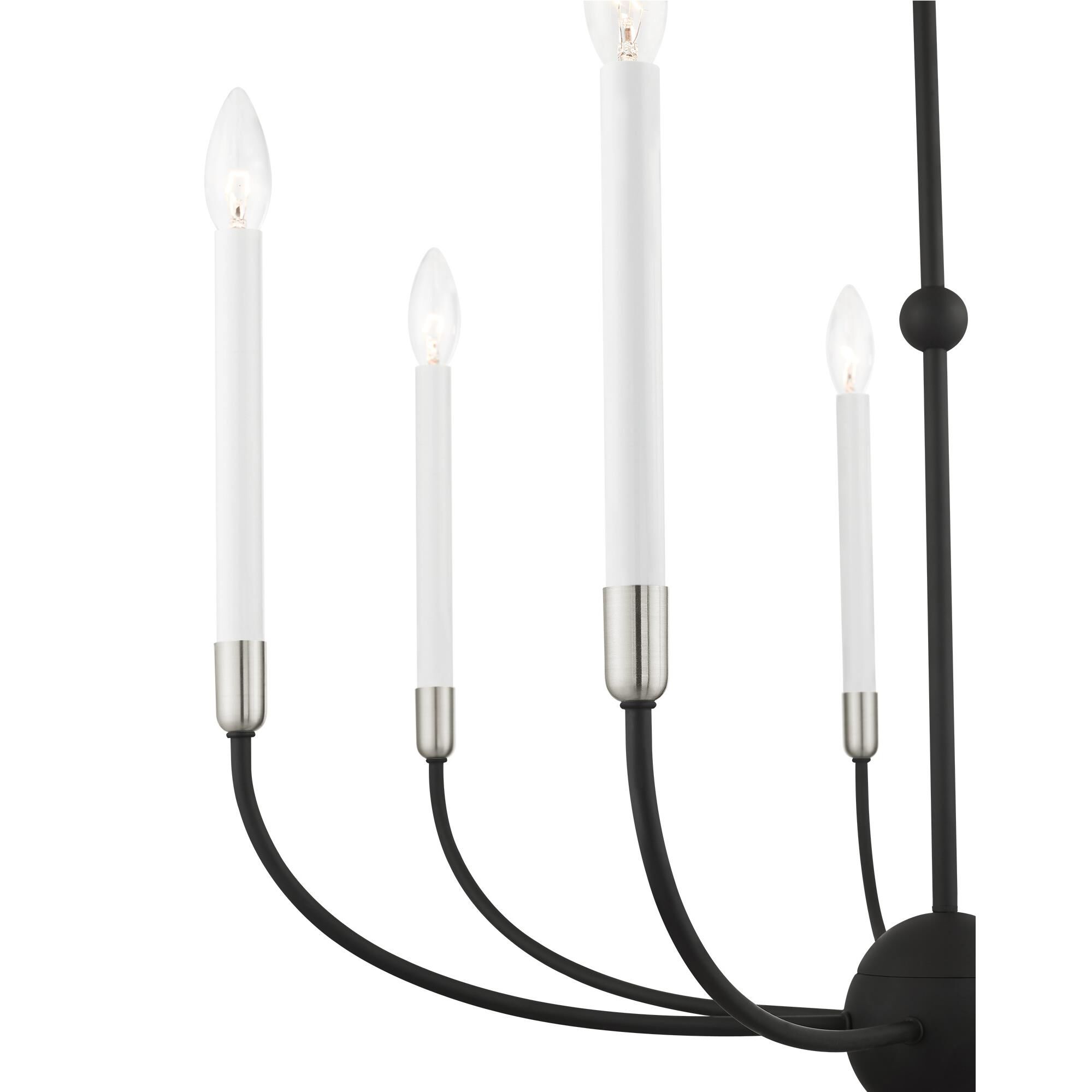 Shown in Black With Brushed Nickel Accents finish