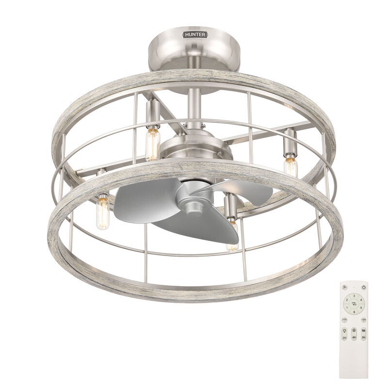 Haven 22 Inch Chandelier Ceiling Fan with Light Kit by Hunter Fan