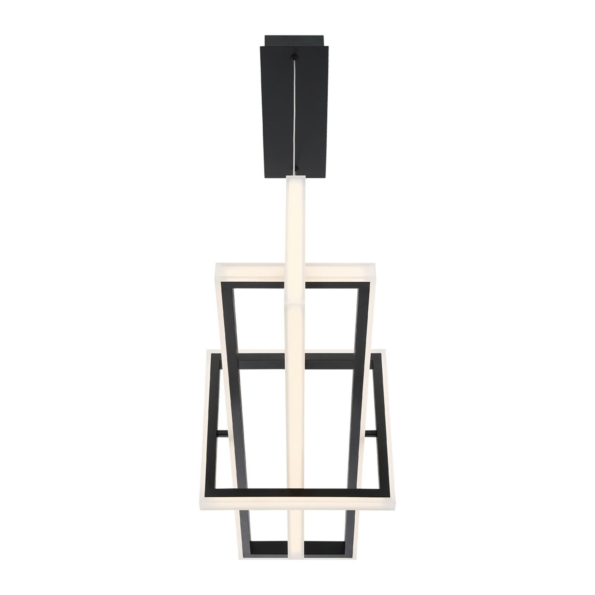 Shown in Matte Black finish and Steel and Acrylic shade