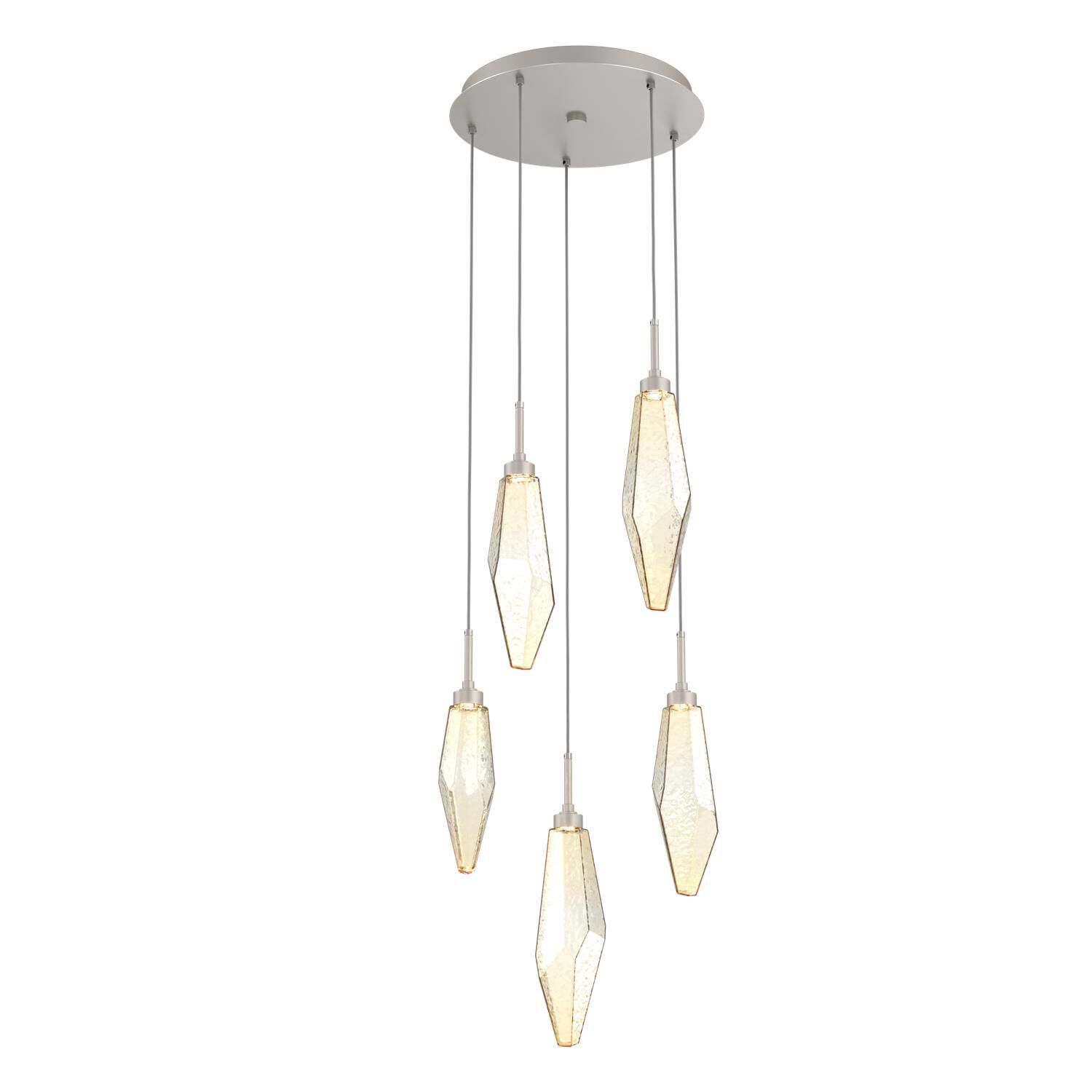 Rock Crystal Multi Light Pendant by Hammerton Studio