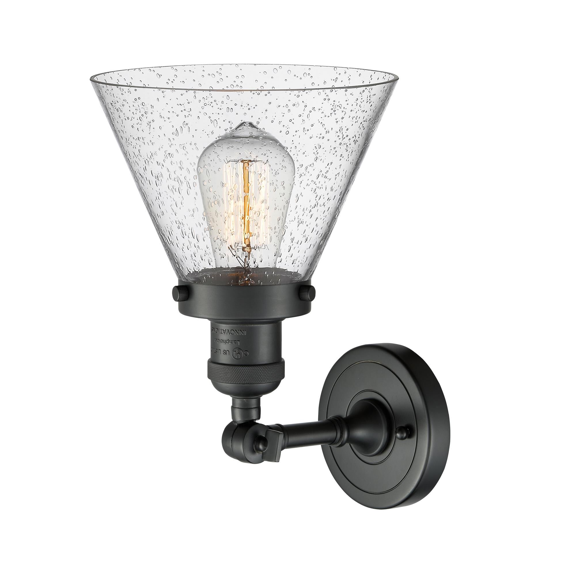Bruno Marashlian Large Cone 7 Inch 1 Light Semi Flush Mount by Innovations Lighting