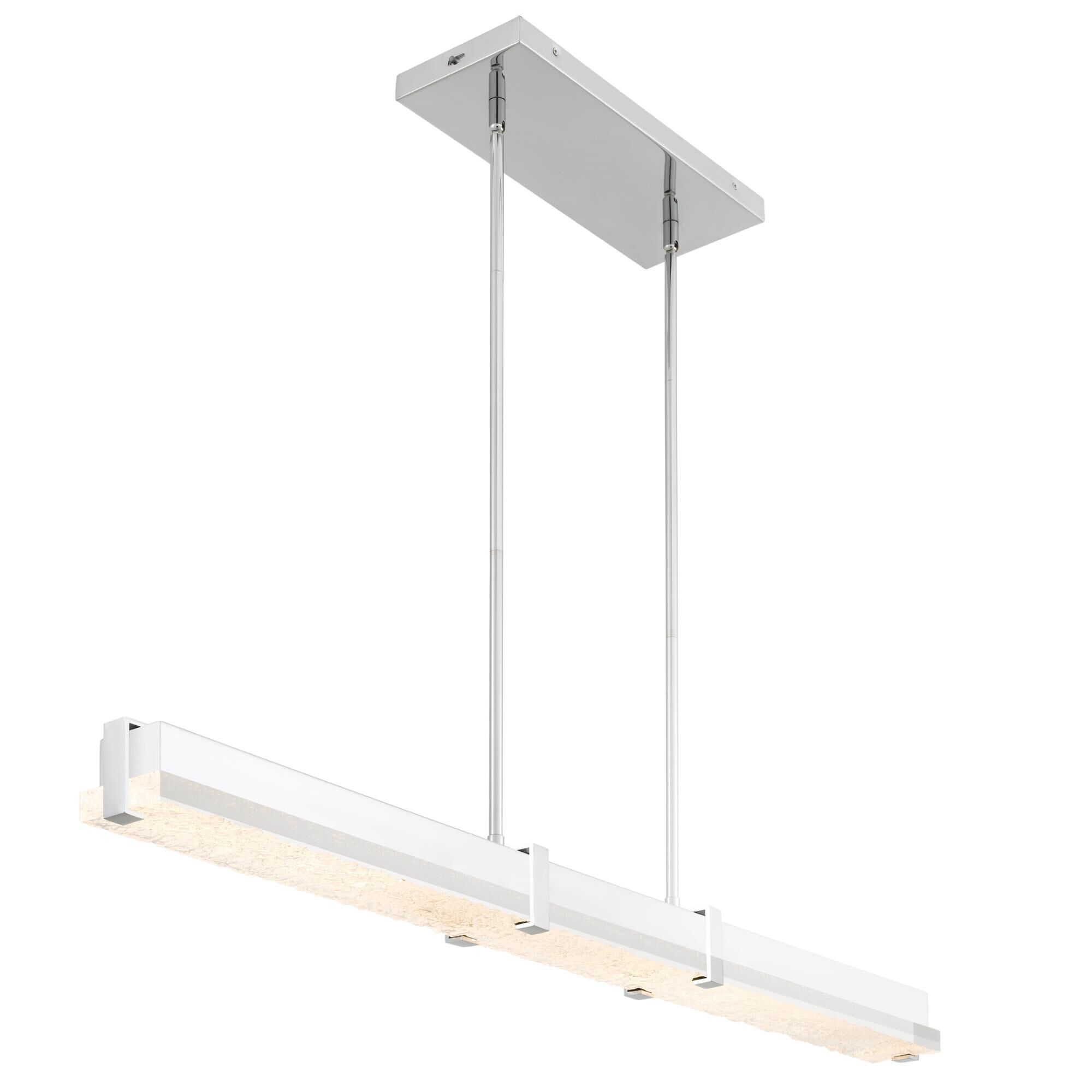 Shown in Polished Chrome finish and Textured Acrylic shade