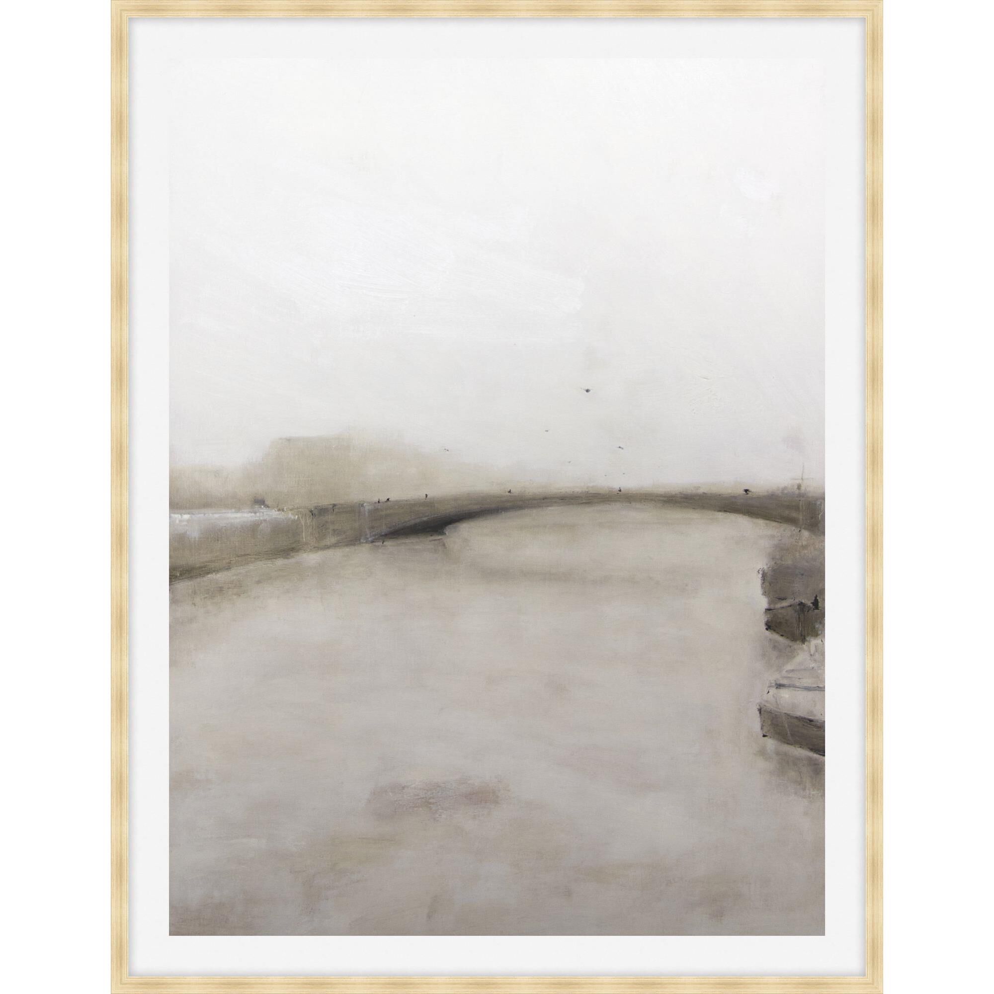 Boats On The Seine Print by LEVEL57