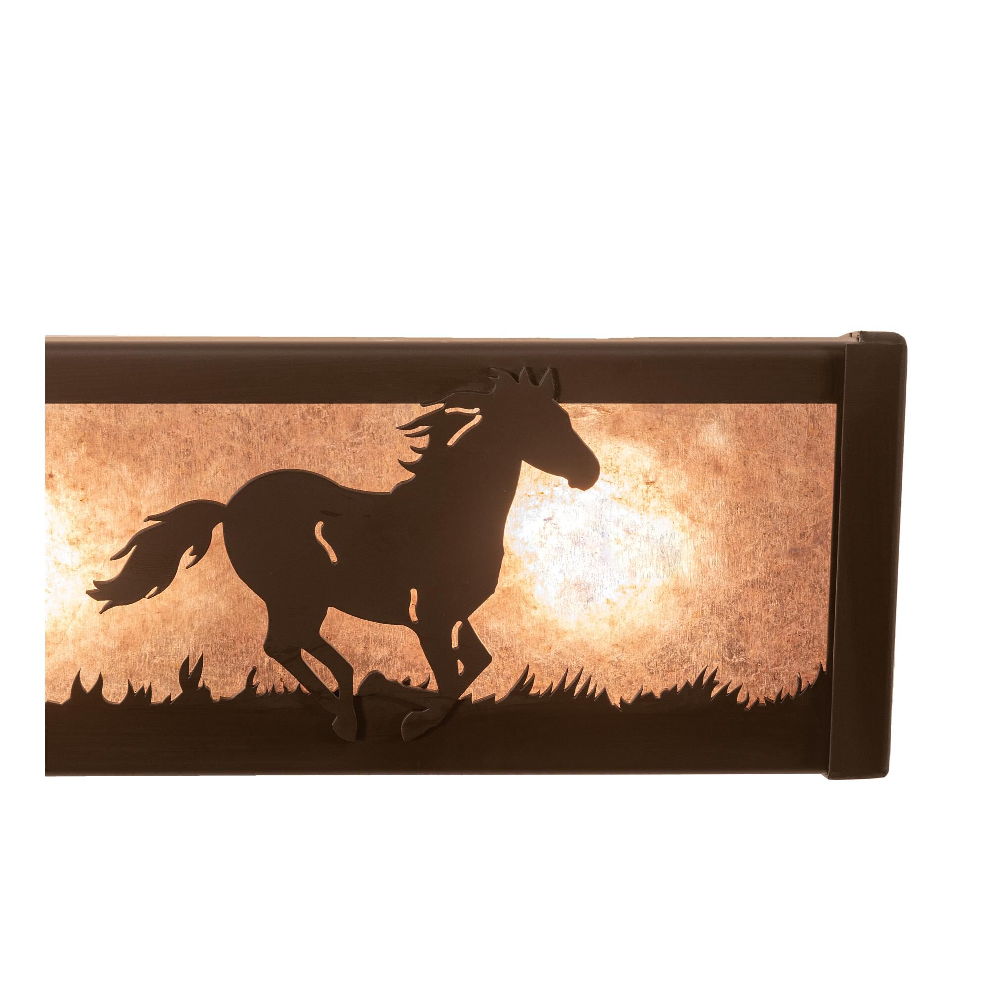 Shown in Oil Rubbed Bronze finish and Silver Mica glass