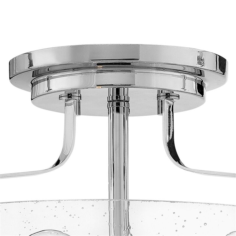 Harper 14 Inch 3 Light Semi Flush Mount by Hinkley