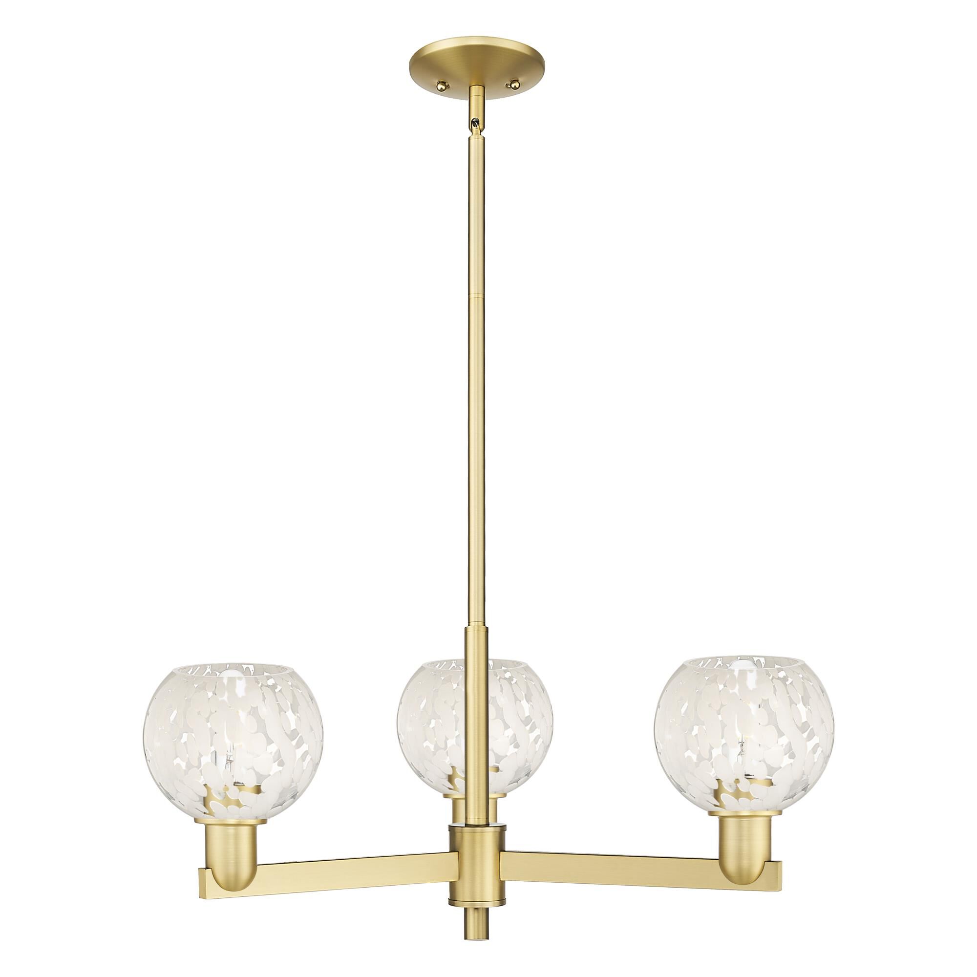 Bruno Marashlian White Mouchette 28 Inch Chandelier by Innovations Lighting