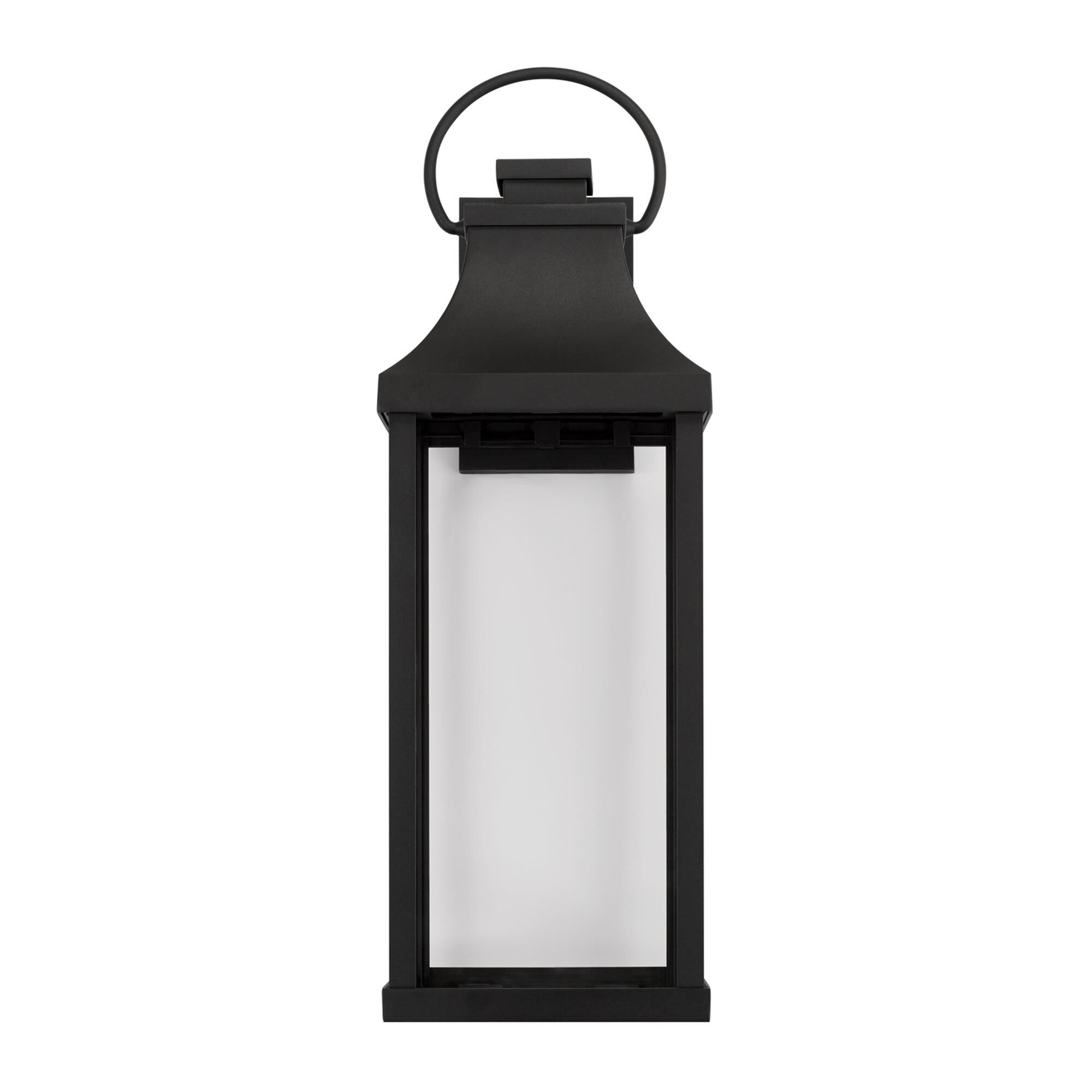 Shown in Black finish and Clear glass